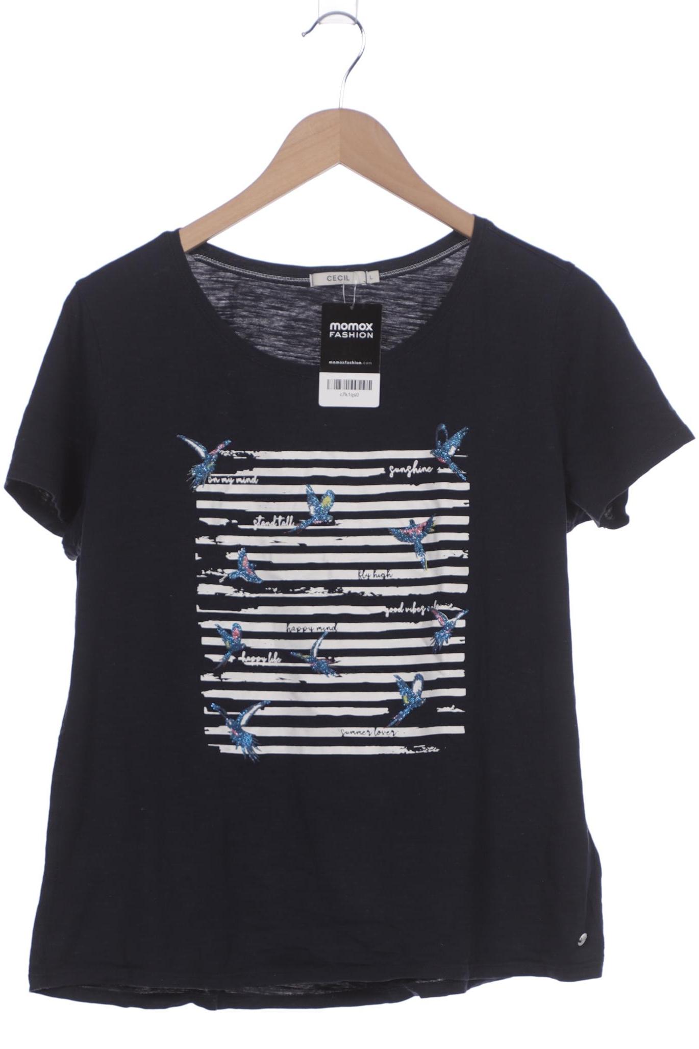 

Cecil Damen T-Shirt, marineblau, Gr. 42
