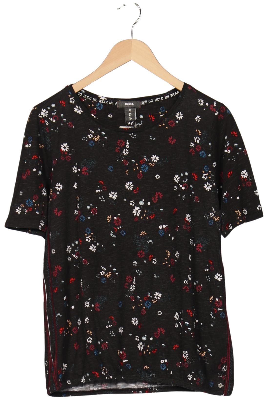 

Cecil Damen T-Shirt, schwarz, Gr. 38