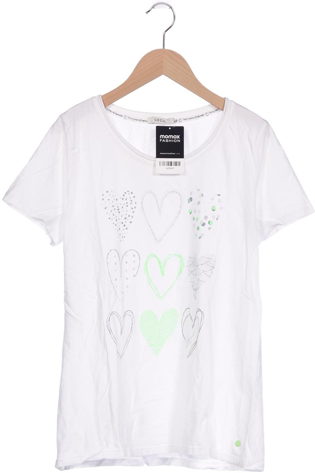 

Cecil Damen T-Shirt, weiß, Gr. 38