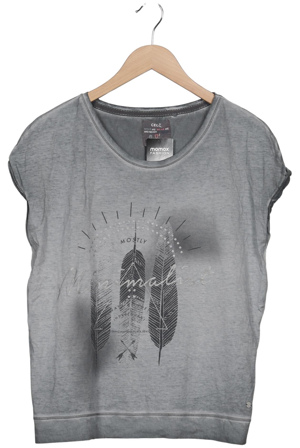 

Cecil Damen T-Shirt, grau, Gr. 42