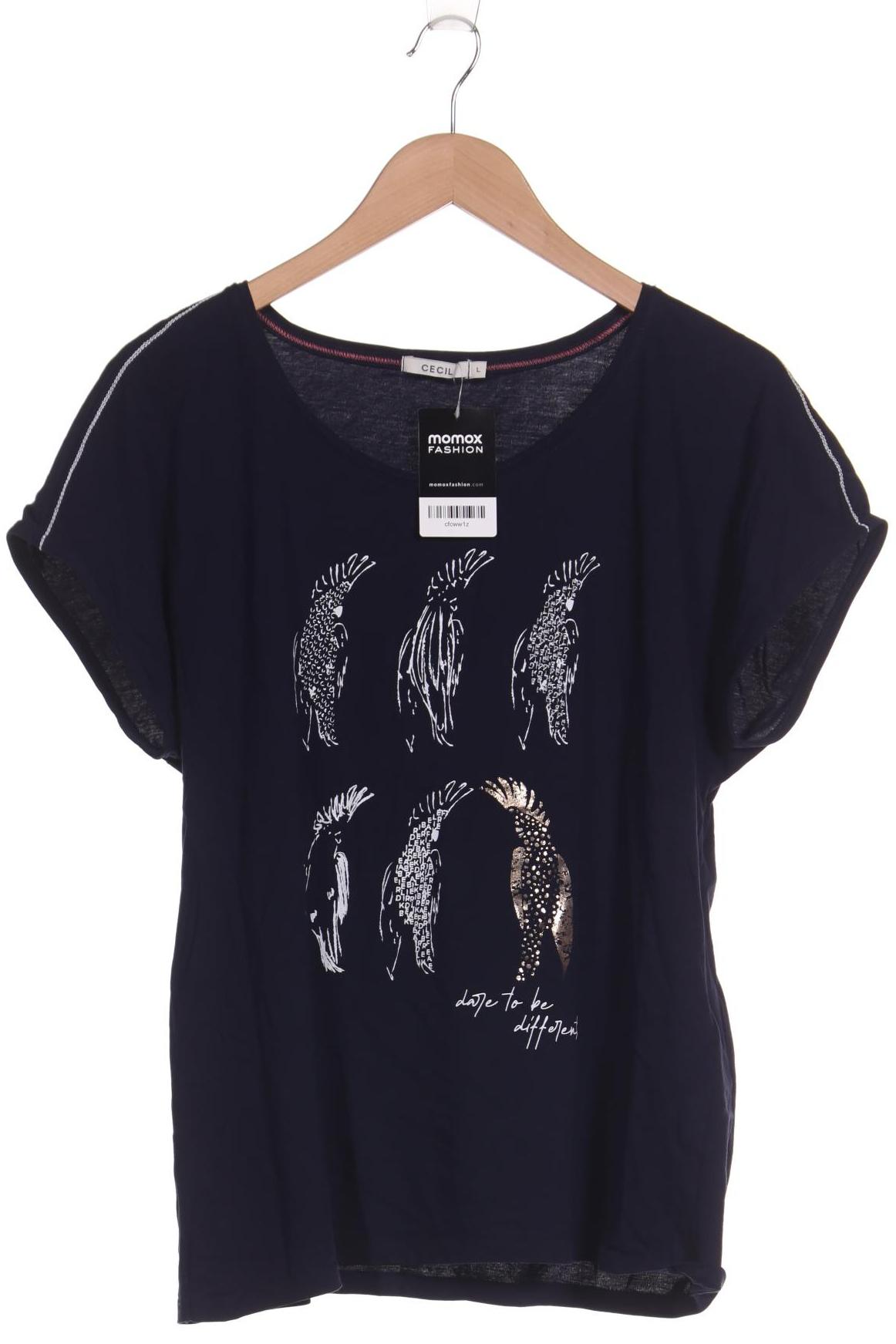 

Cecil Damen T-Shirt, marineblau, Gr. 42