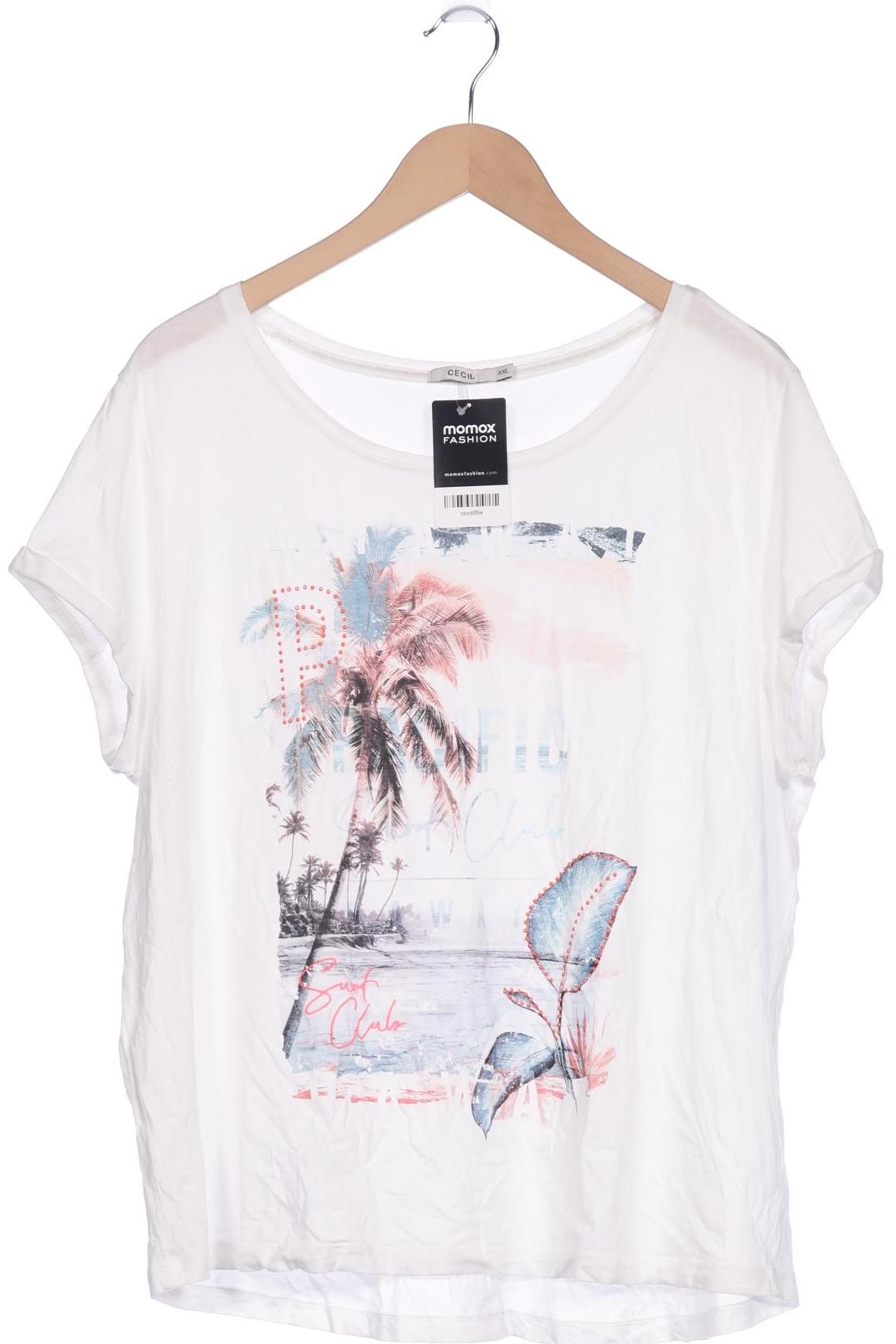 

Cecil Damen T-Shirt, weiß, Gr. 46