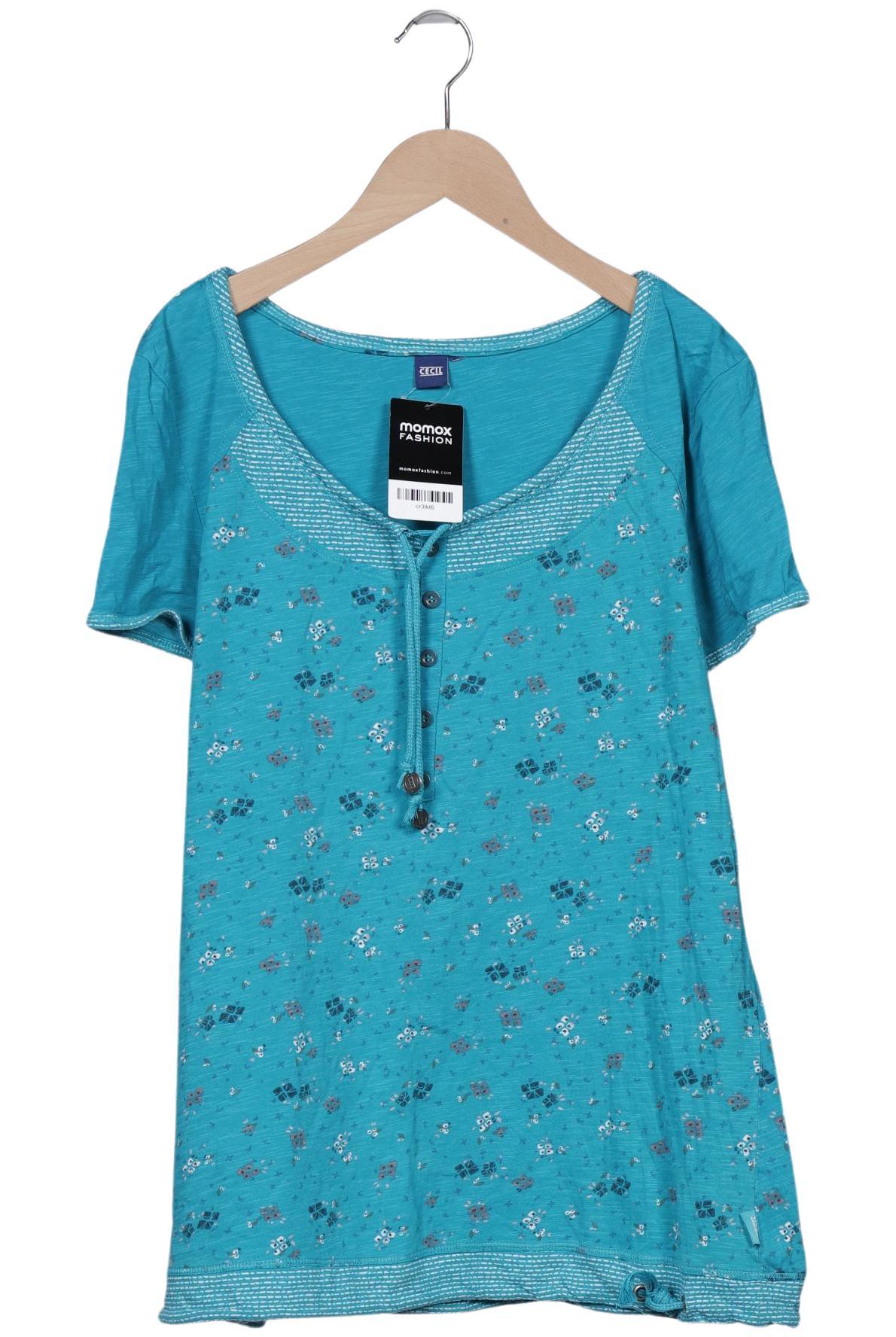 

Cecil Damen T-Shirt, blau, Gr. 42