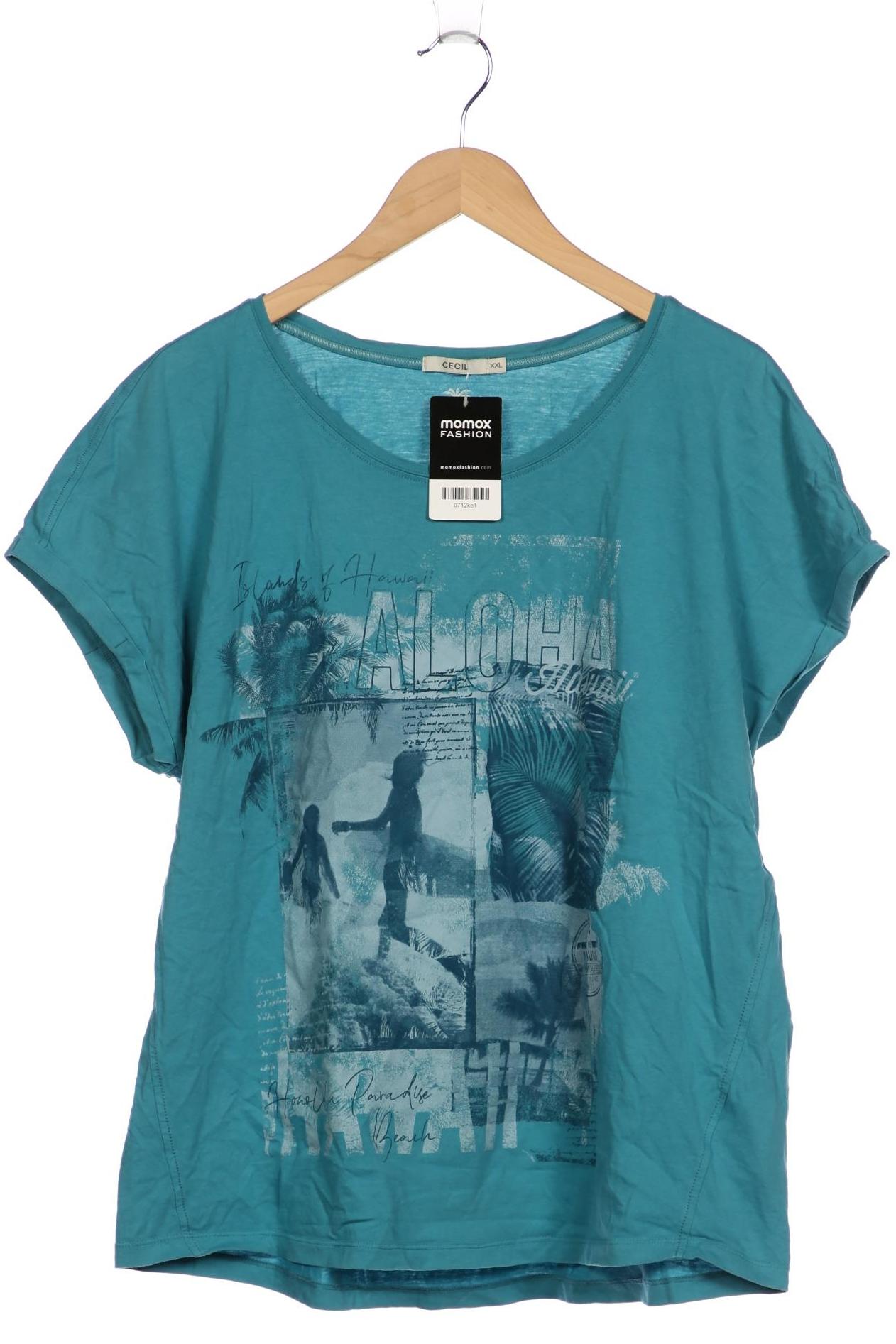 

Cecil Damen T-Shirt, blau, Gr. 46