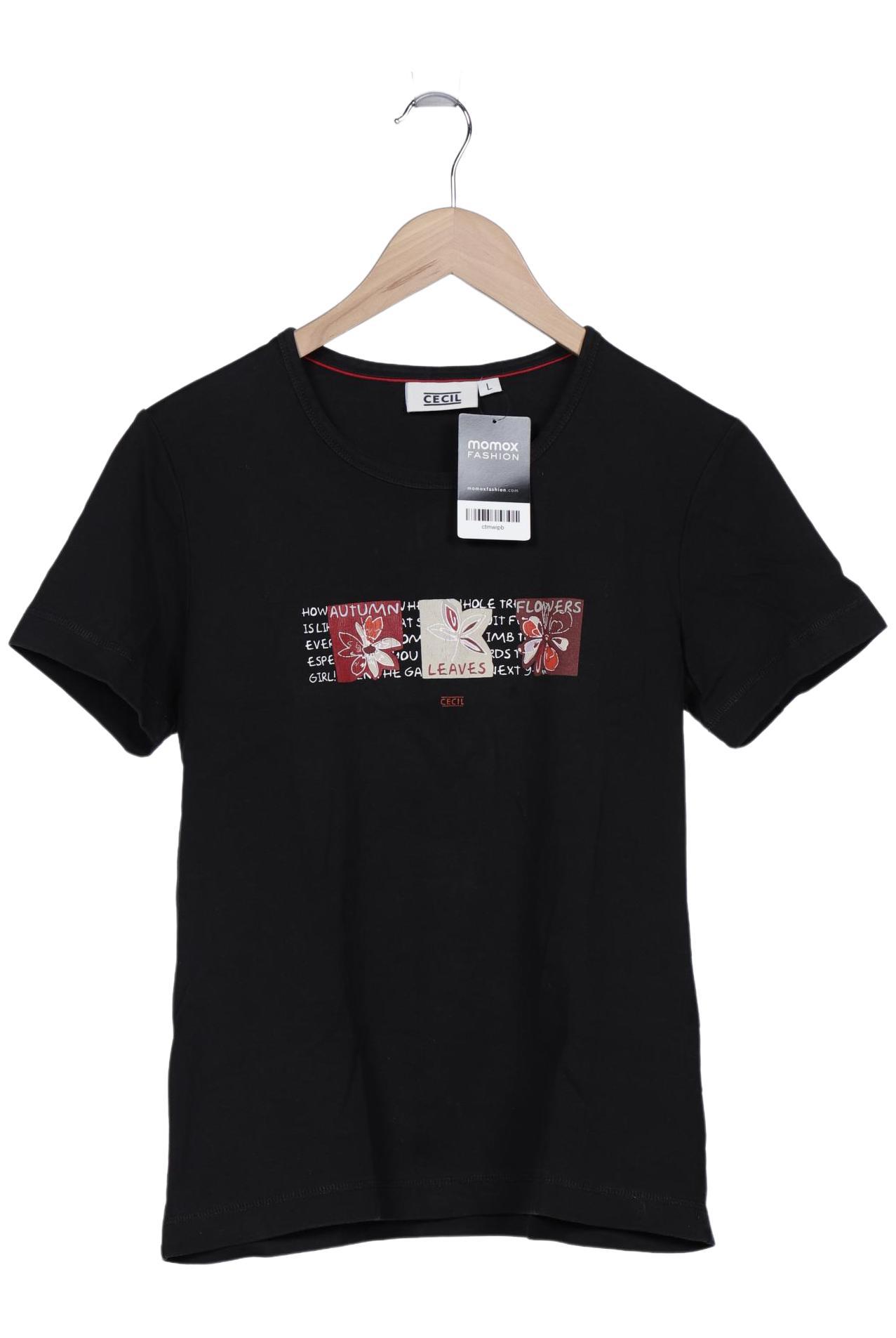 

Cecil Damen T-Shirt, schwarz, Gr. 42