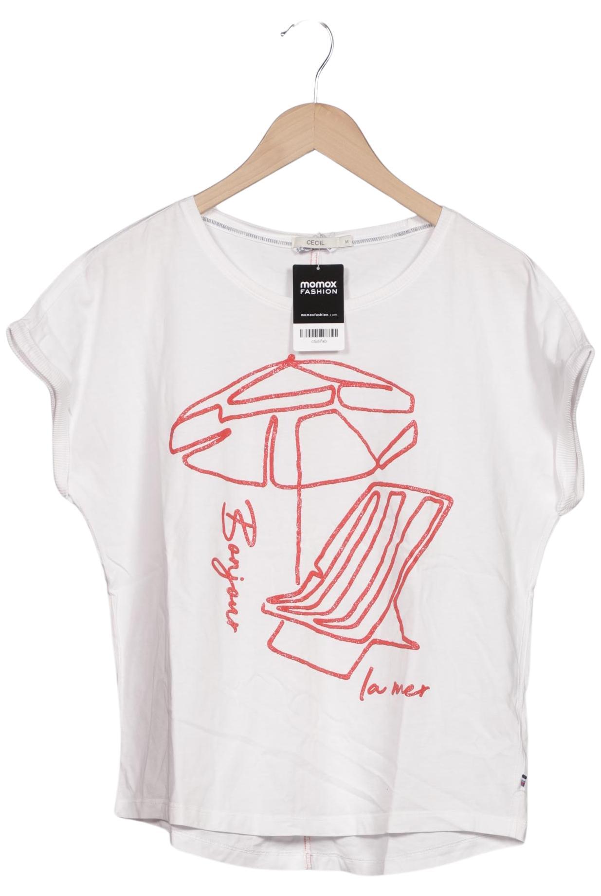 

Cecil Damen T-Shirt, weiß, Gr. 38