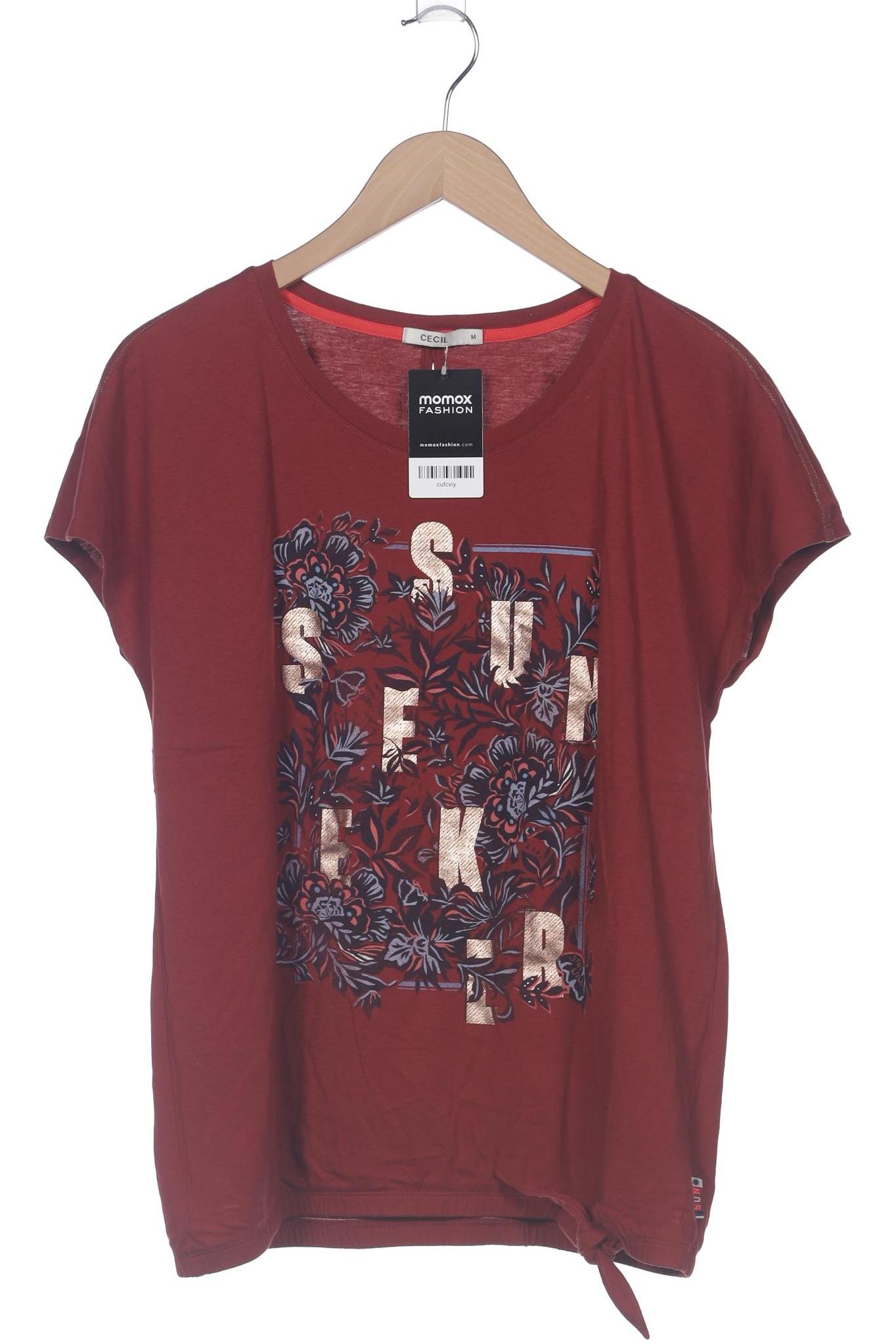 

Cecil Damen T-Shirt, bordeaux, Gr. 38