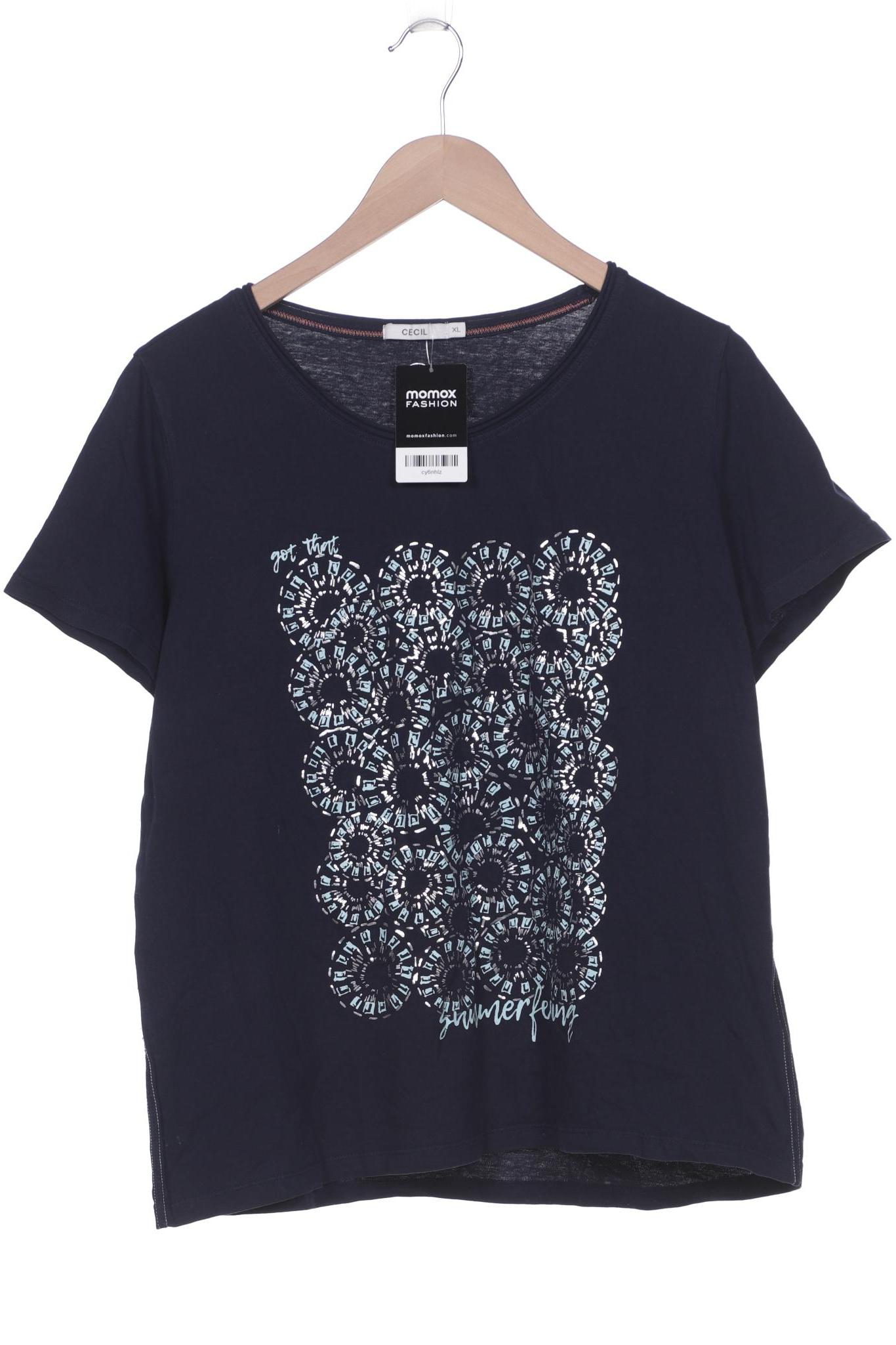 

CECIL Damen T-Shirt, marineblau