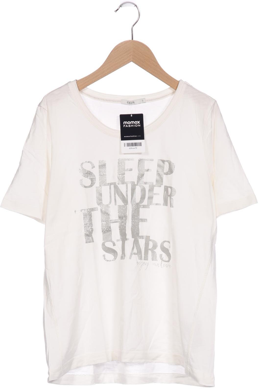 

Cecil Damen T-Shirt, cremeweiß, Gr. 36