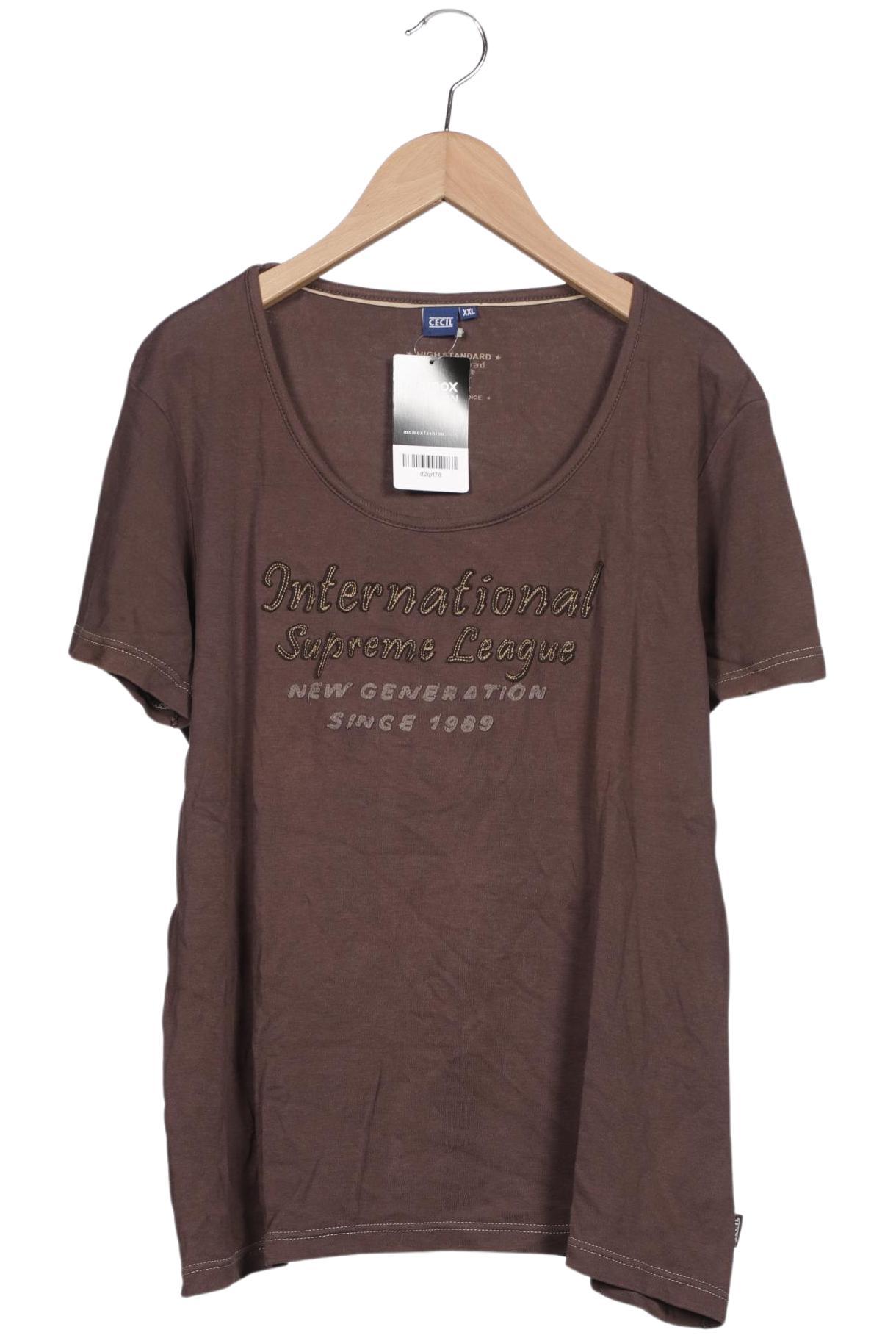 

Cecil Damen T-Shirt, braun, Gr. 46