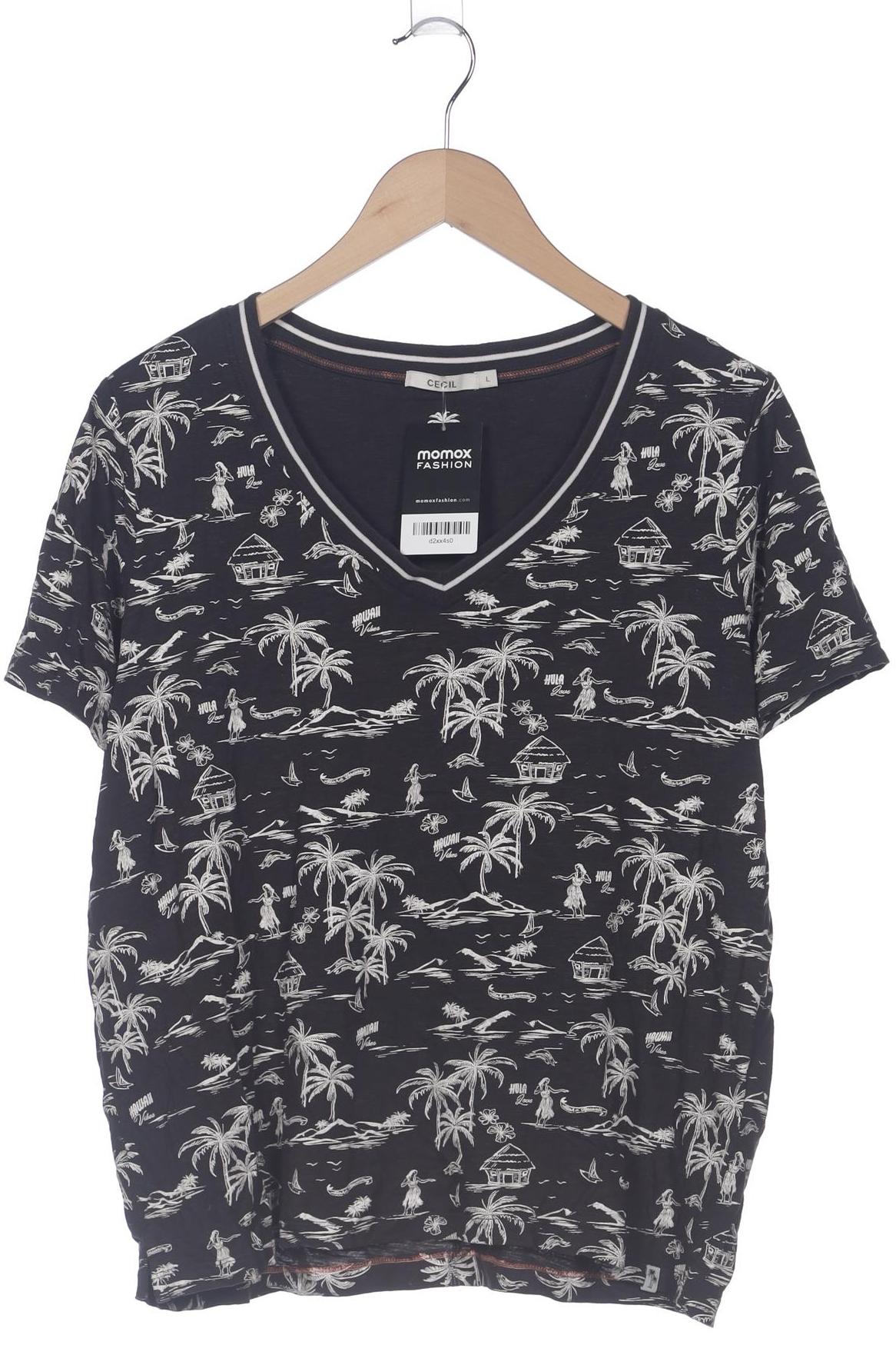 

Cecil Damen T-Shirt, schwarz, Gr. 42
