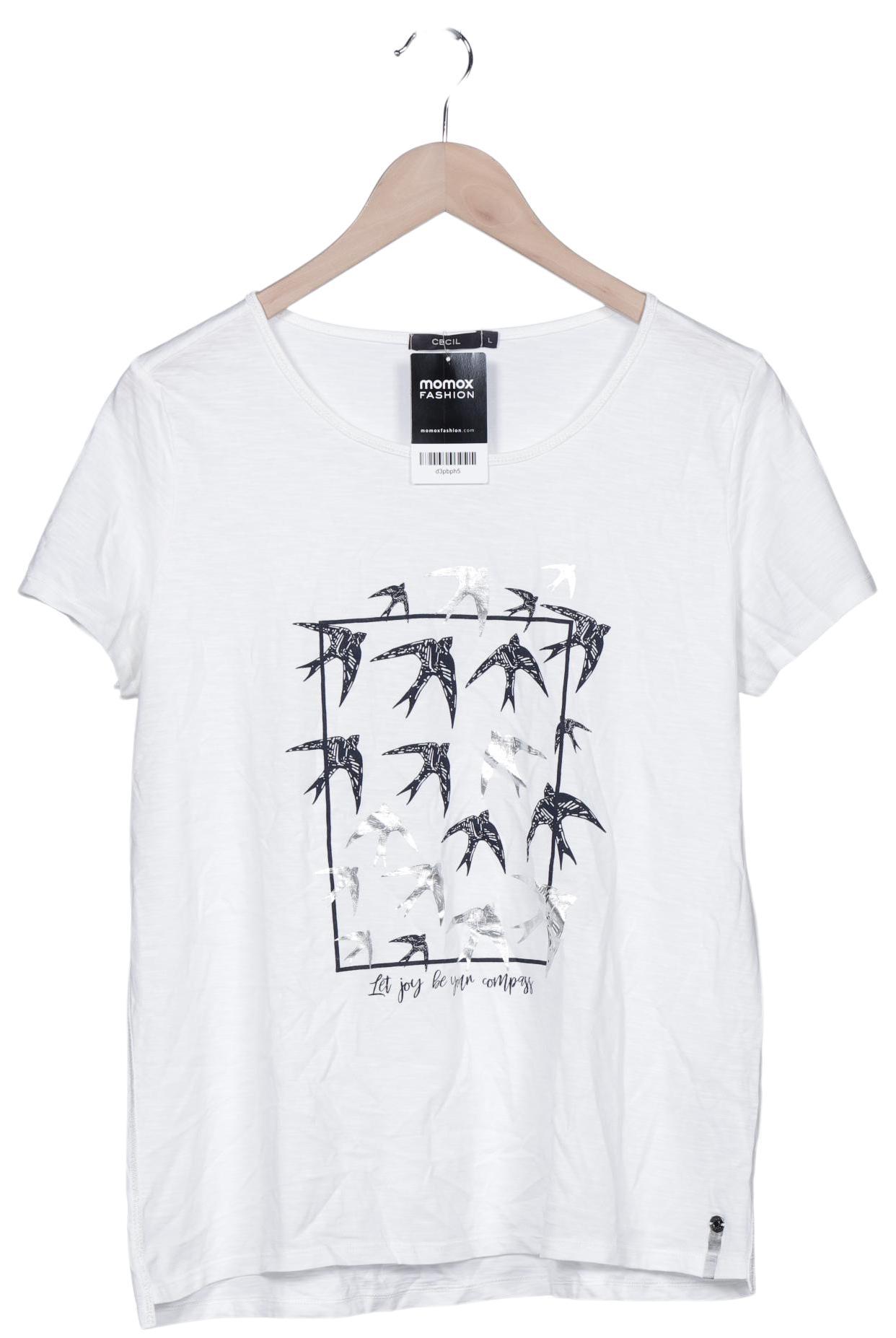 

Cecil Damen T-Shirt, weiß, Gr. 42