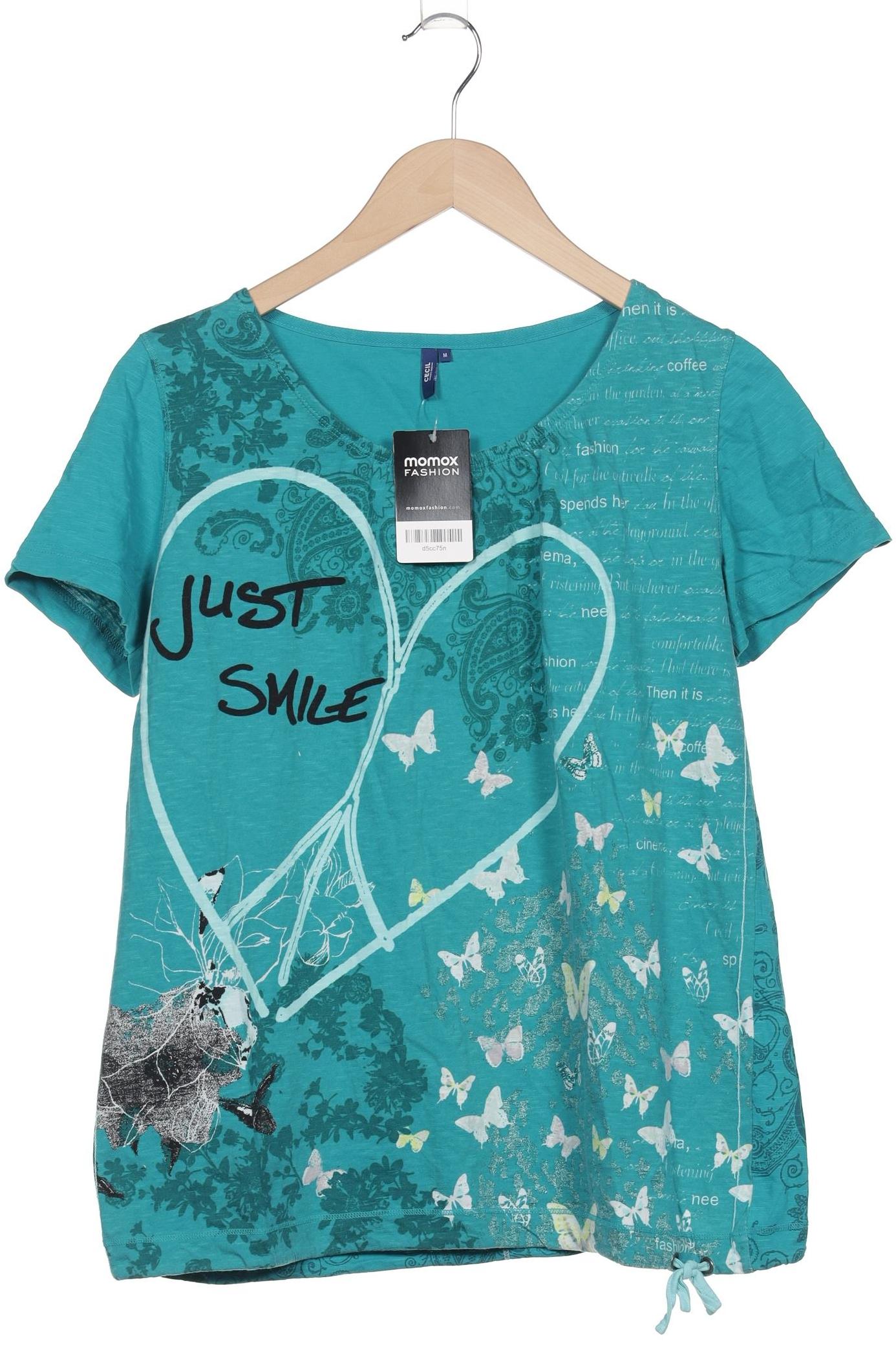 

Cecil Damen T-Shirt, blau, Gr. 38