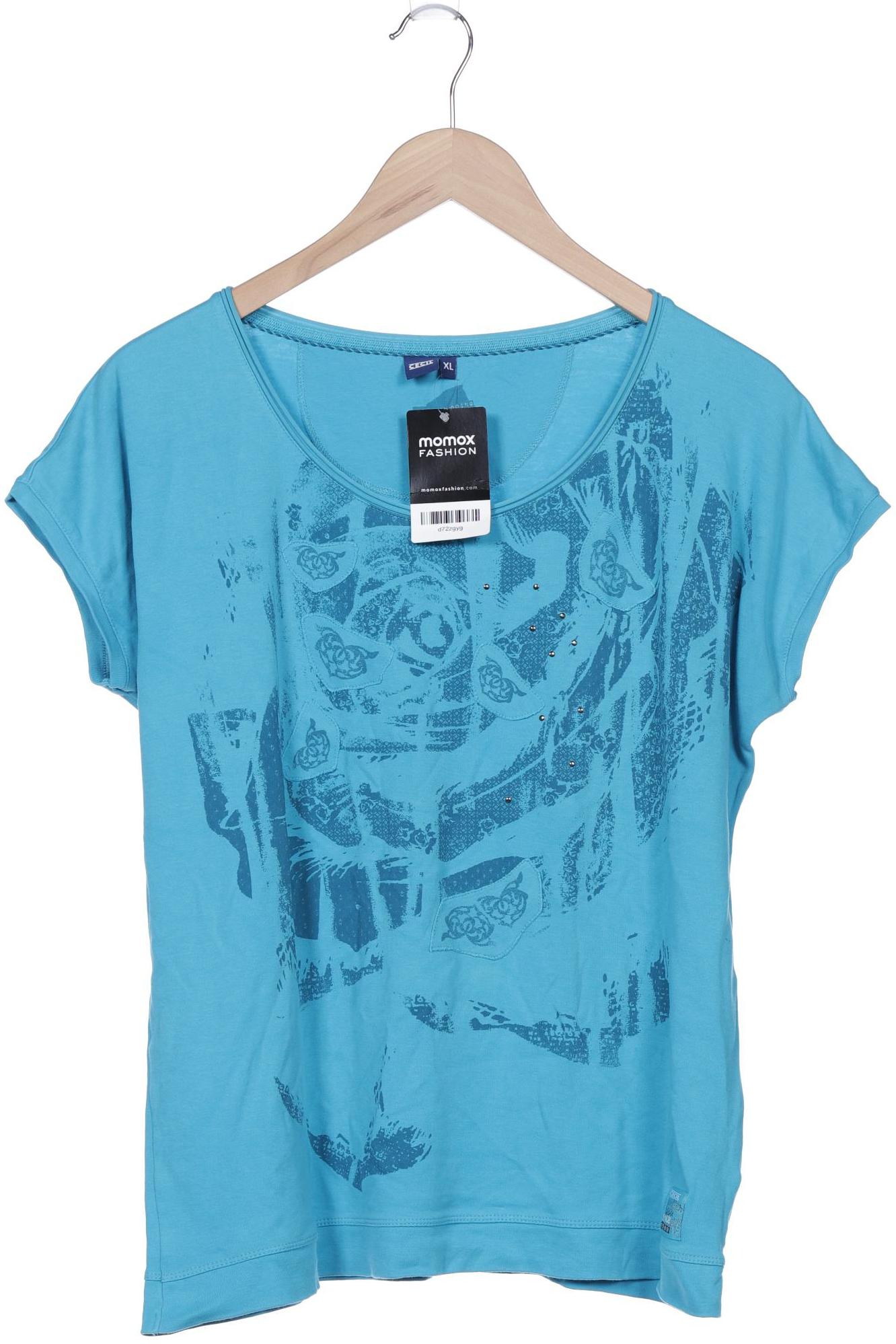 

Cecil Damen T-Shirt, blau, Gr. 44