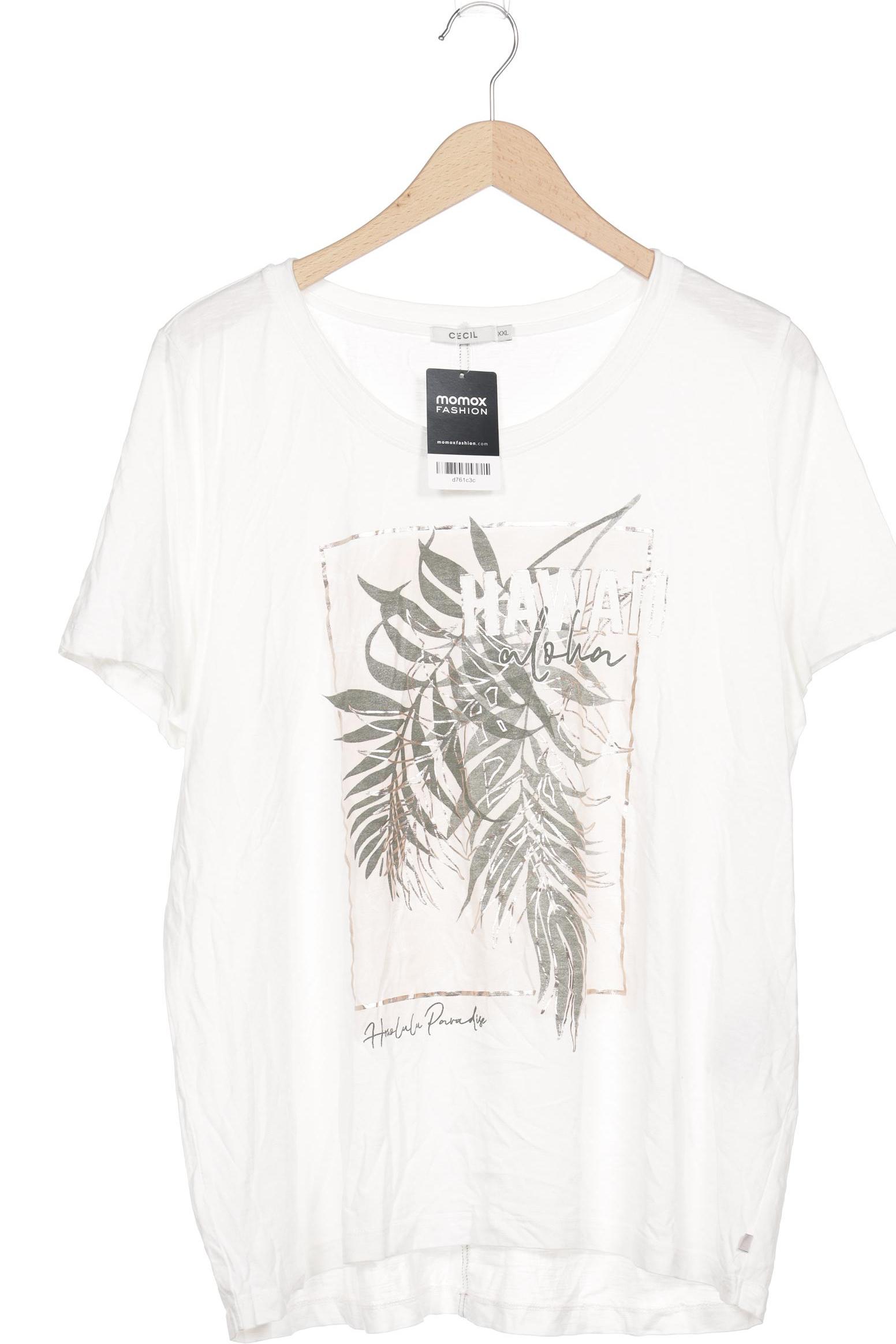 

Cecil Damen T-Shirt, weiß, Gr. 46