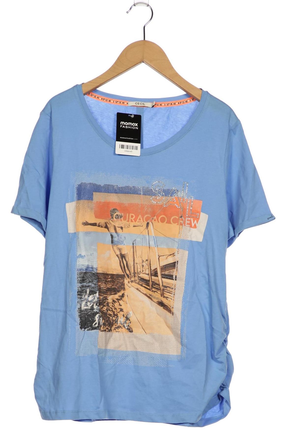 

Cecil Damen T-Shirt, blau, Gr. 38