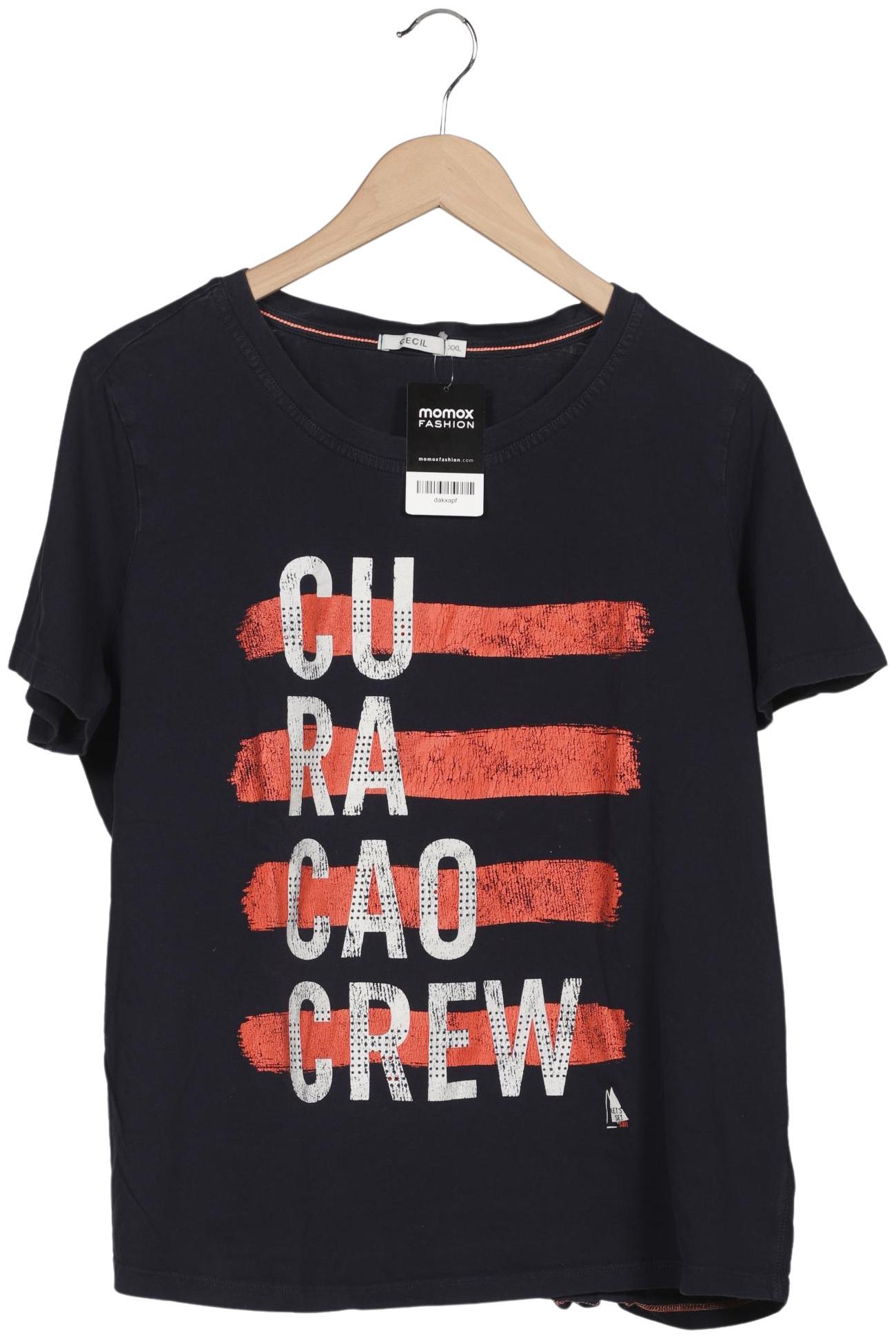 

Cecil Damen T-Shirt, marineblau, Gr. 46