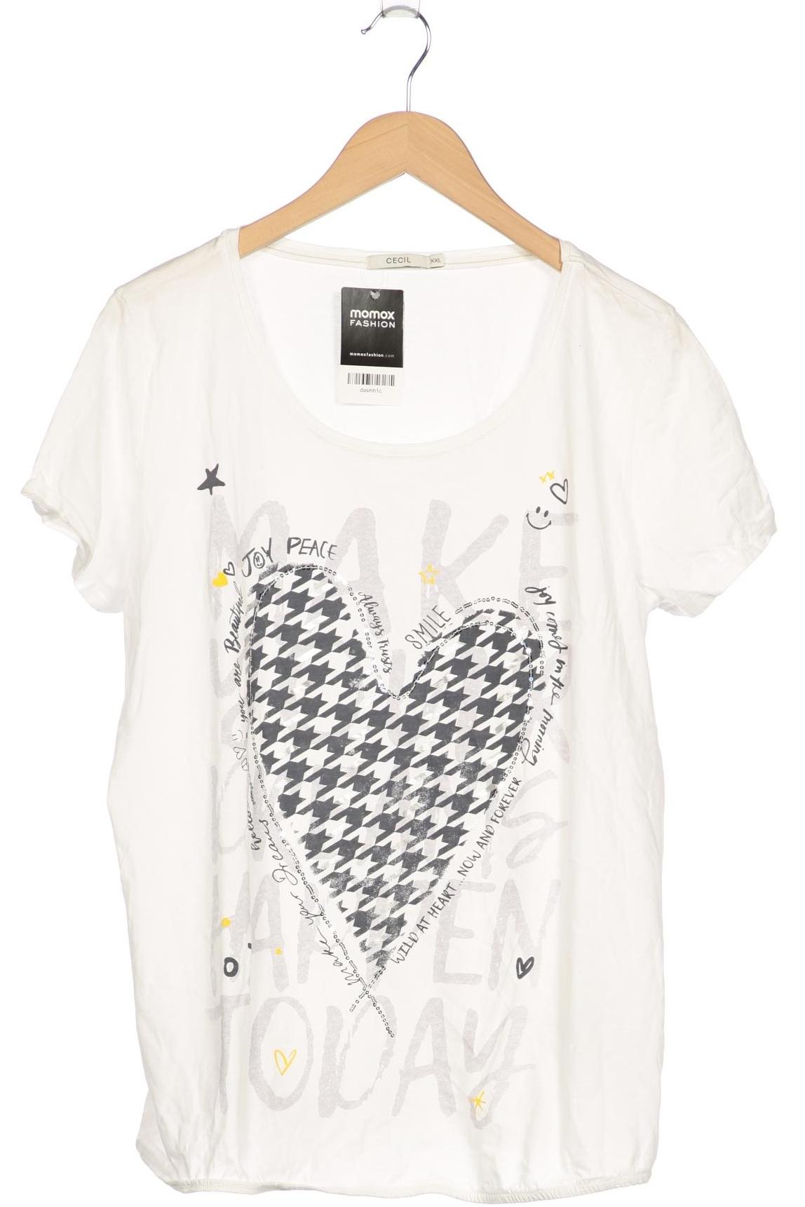 

Cecil Damen T-Shirt, weiß, Gr. 46