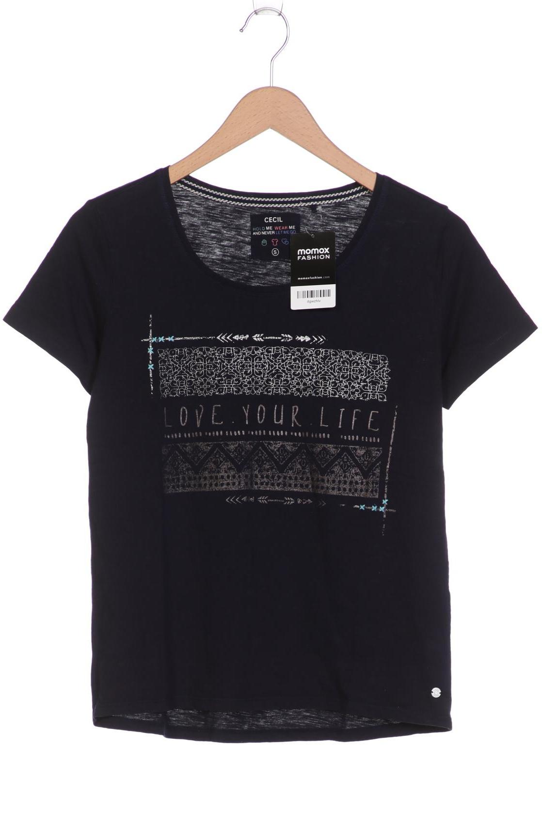

CECIL Damen T-Shirt, marineblau