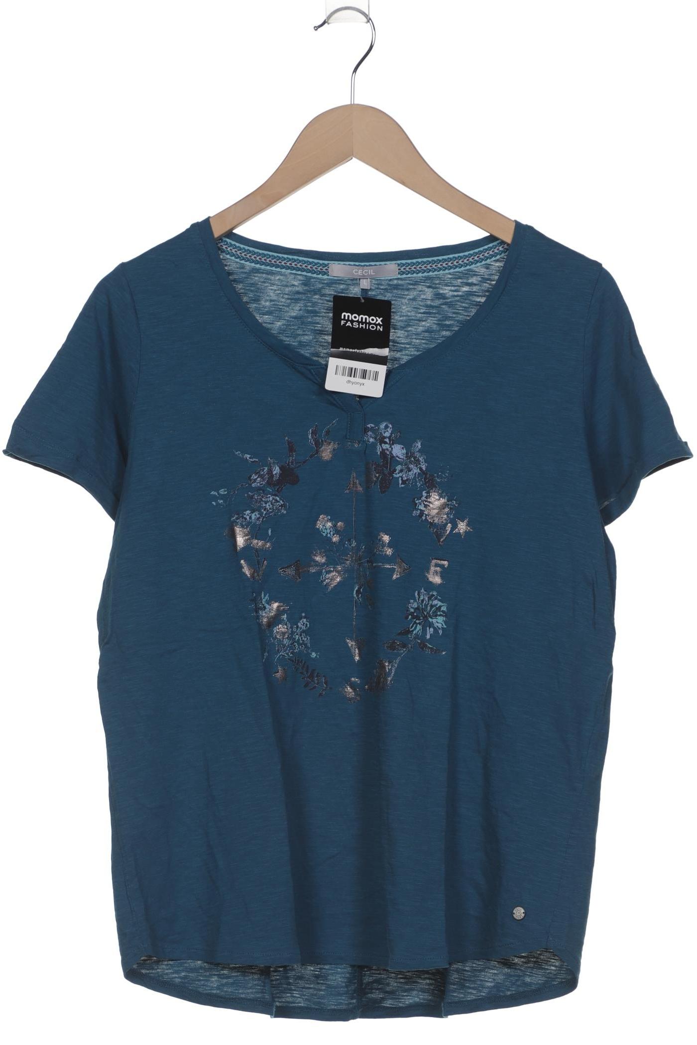 

Cecil Damen T-Shirt, blau, Gr. 42