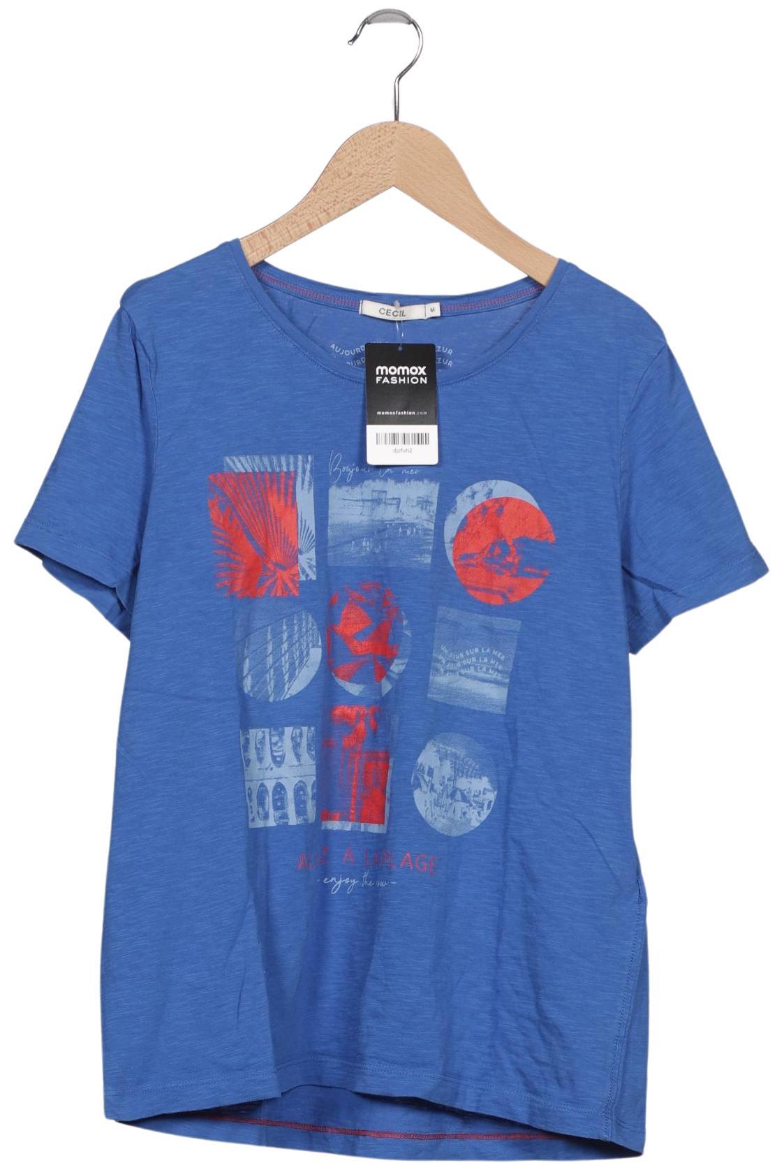 

Cecil Damen T-Shirt, blau, Gr. 38