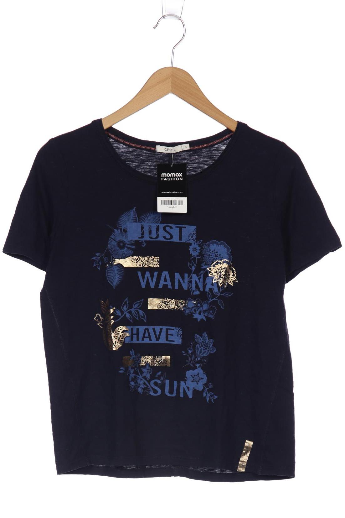 

Cecil Damen T-Shirt, marineblau, Gr. 36