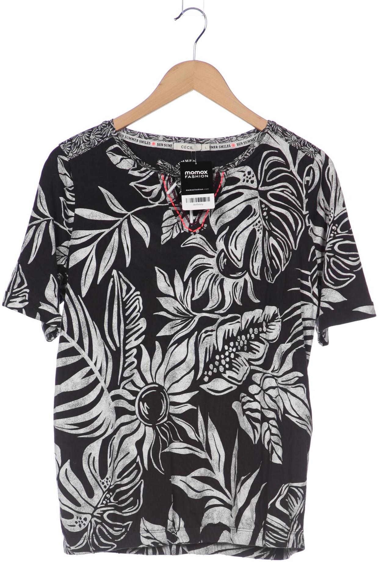 

CECIL Damen T-Shirt, schwarz