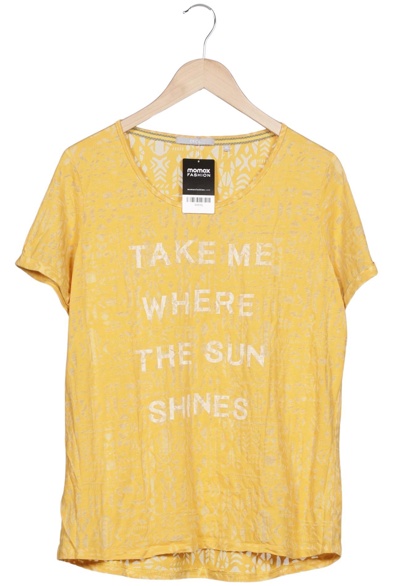 

Cecil Damen T-Shirt, gelb, Gr. 44