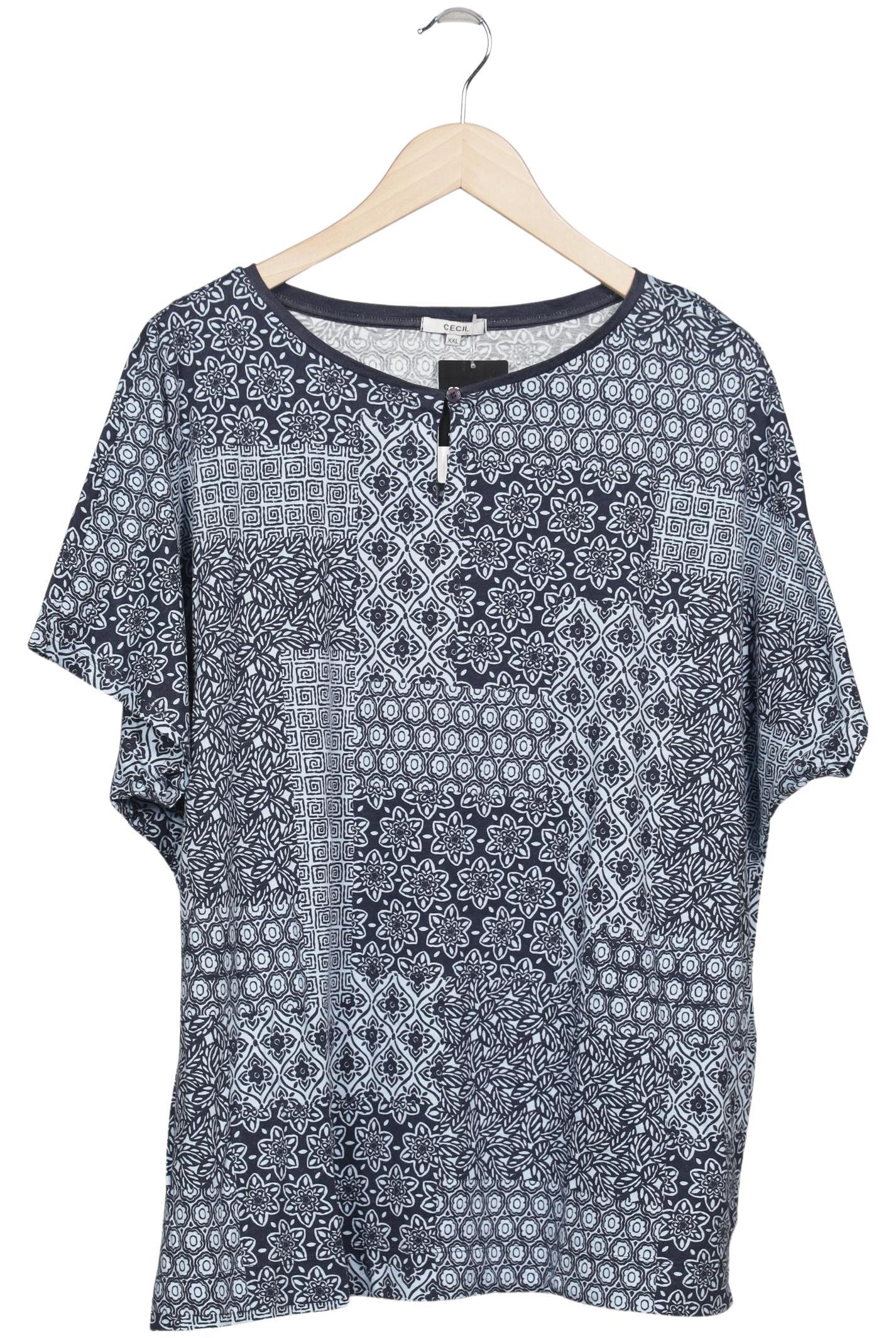 

Cecil Damen T-Shirt, blau, Gr. 46