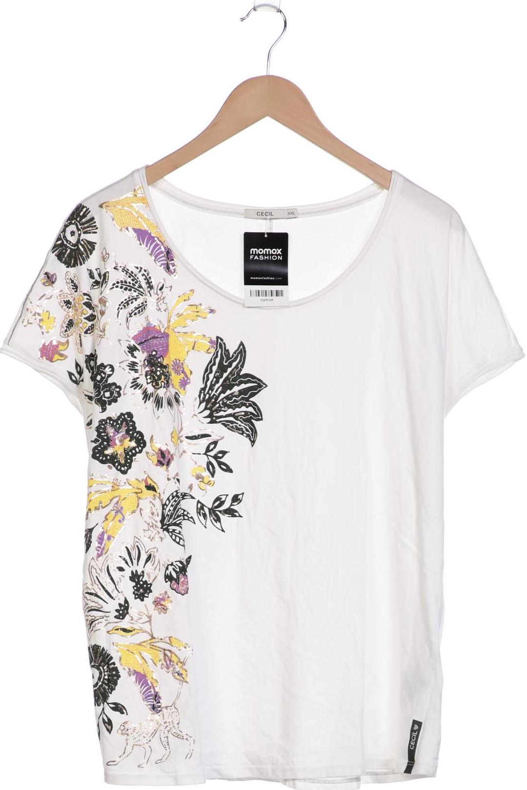 

Cecil Damen T-Shirt, weiß, Gr. 46