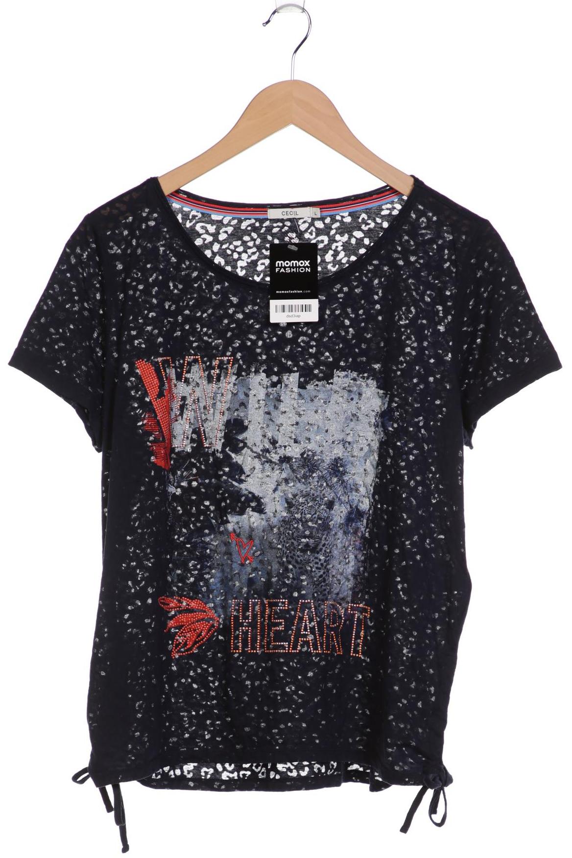 

Cecil Damen T-Shirt, marineblau, Gr. 42