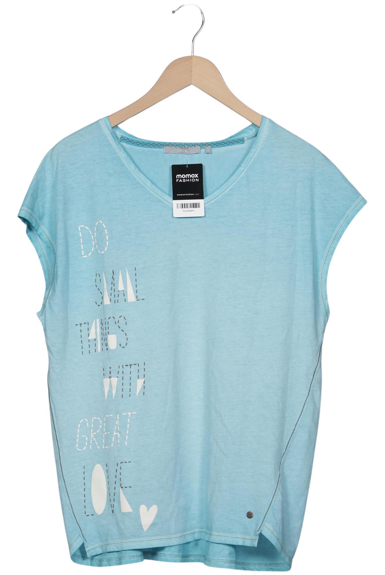 

Cecil Damen T-Shirt, hellblau, Gr. 42