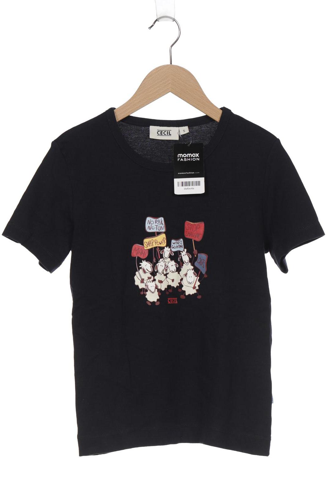 

CECIL Damen T-Shirt, marineblau