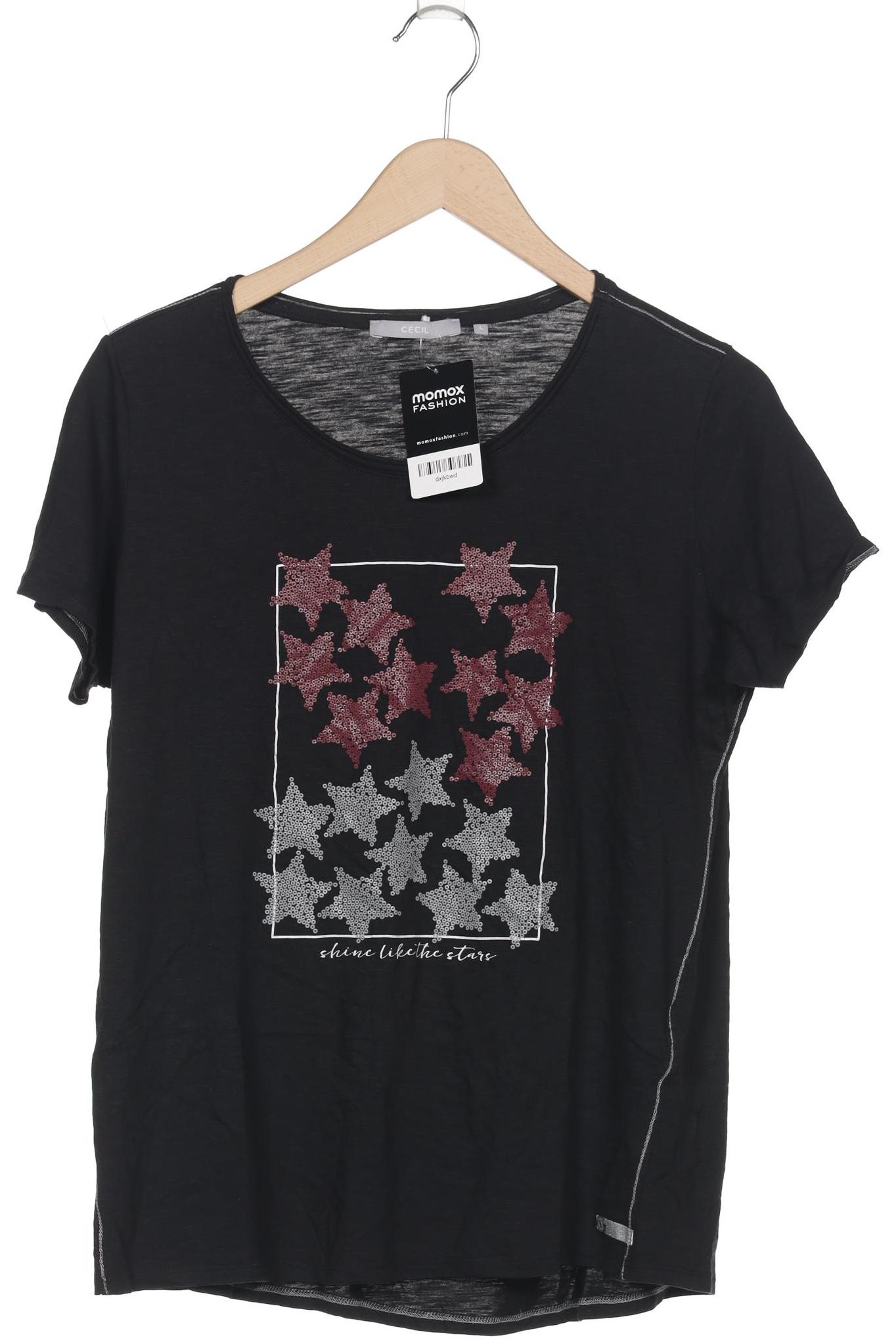 

Cecil Damen T-Shirt, schwarz, Gr. 42