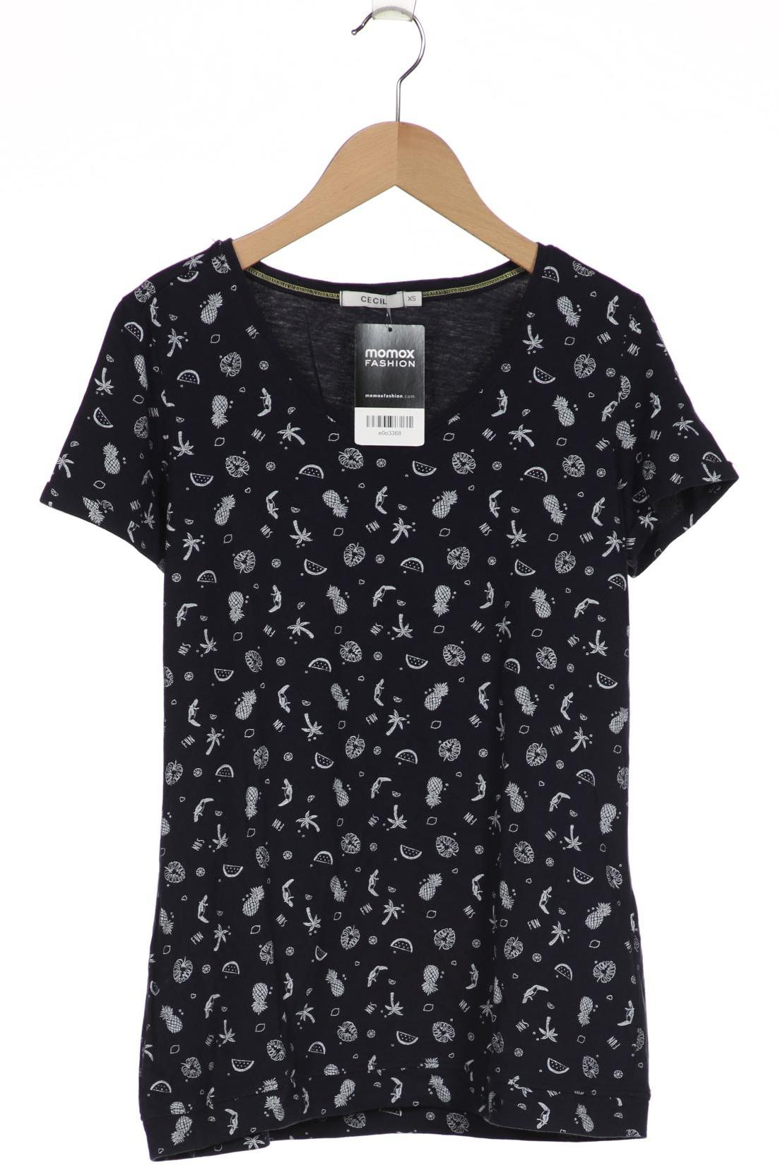 

CECIL Damen T-Shirt, marineblau