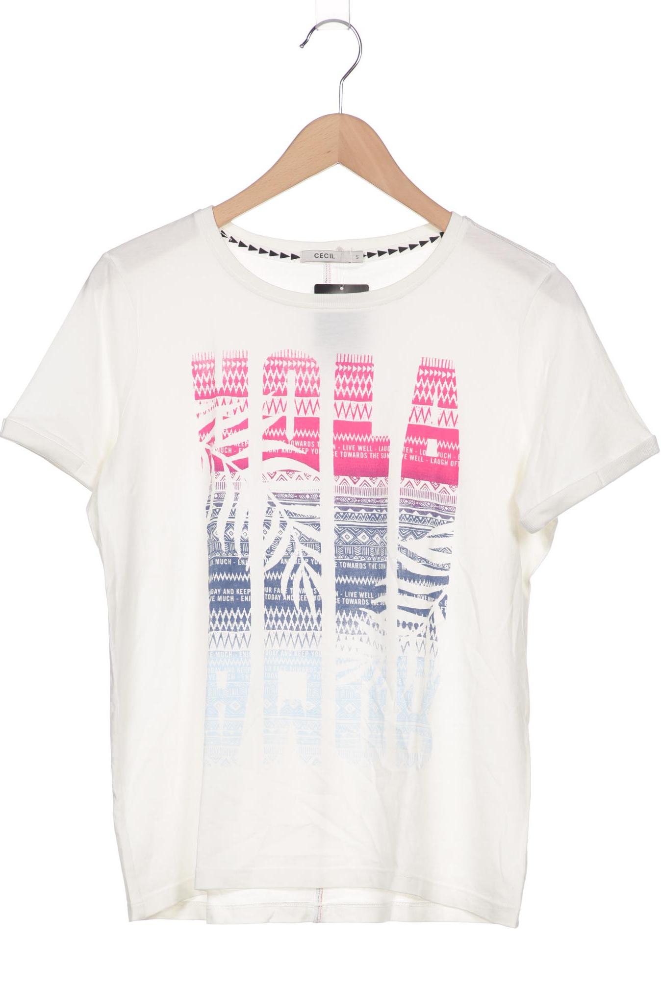 

CECIL Damen T-Shirt, cremeweiß