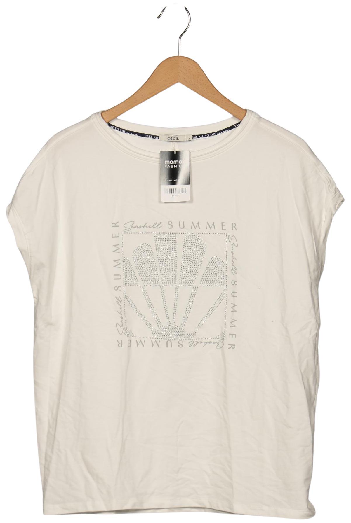 

Cecil Damen T-Shirt, weiß, Gr. 42
