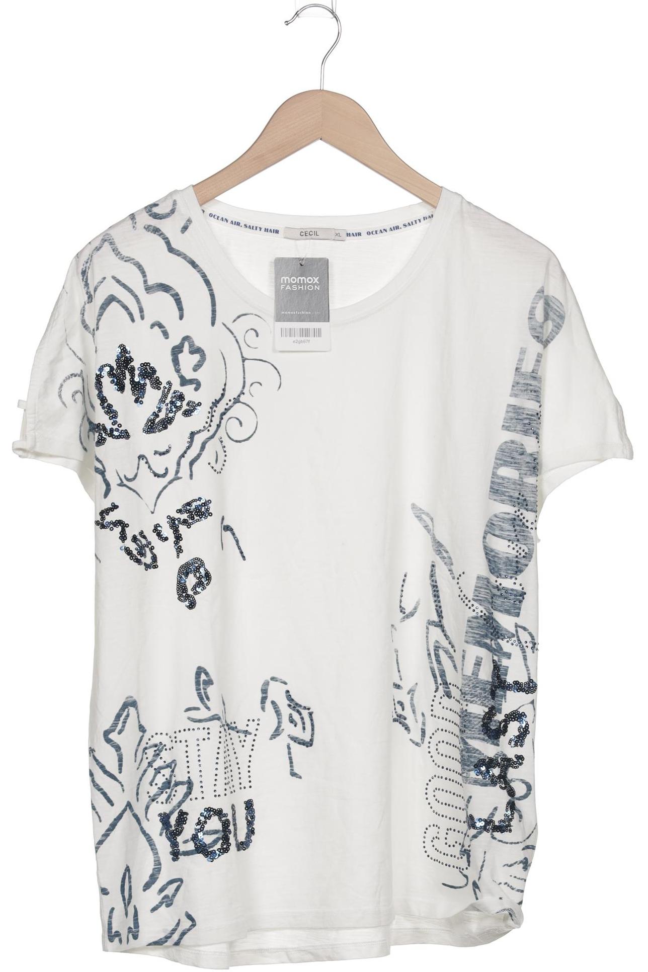 

Cecil Damen T-Shirt, weiß, Gr. 44