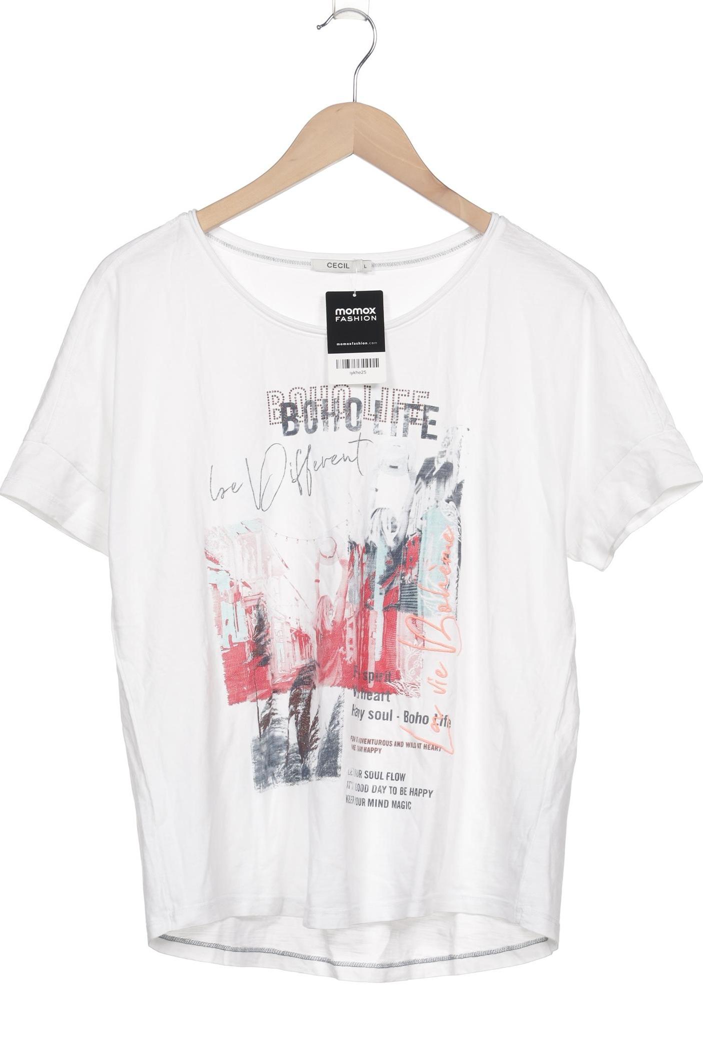 

Cecil Damen T-Shirt, weiß, Gr. 42