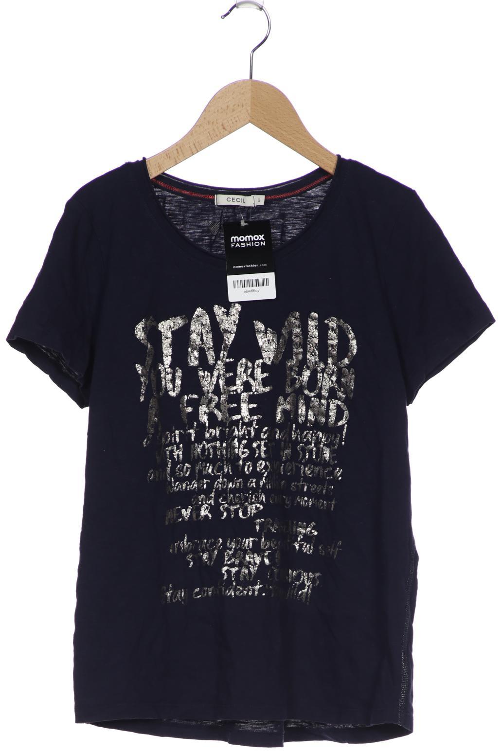 

CECIL Damen T-Shirt, marineblau