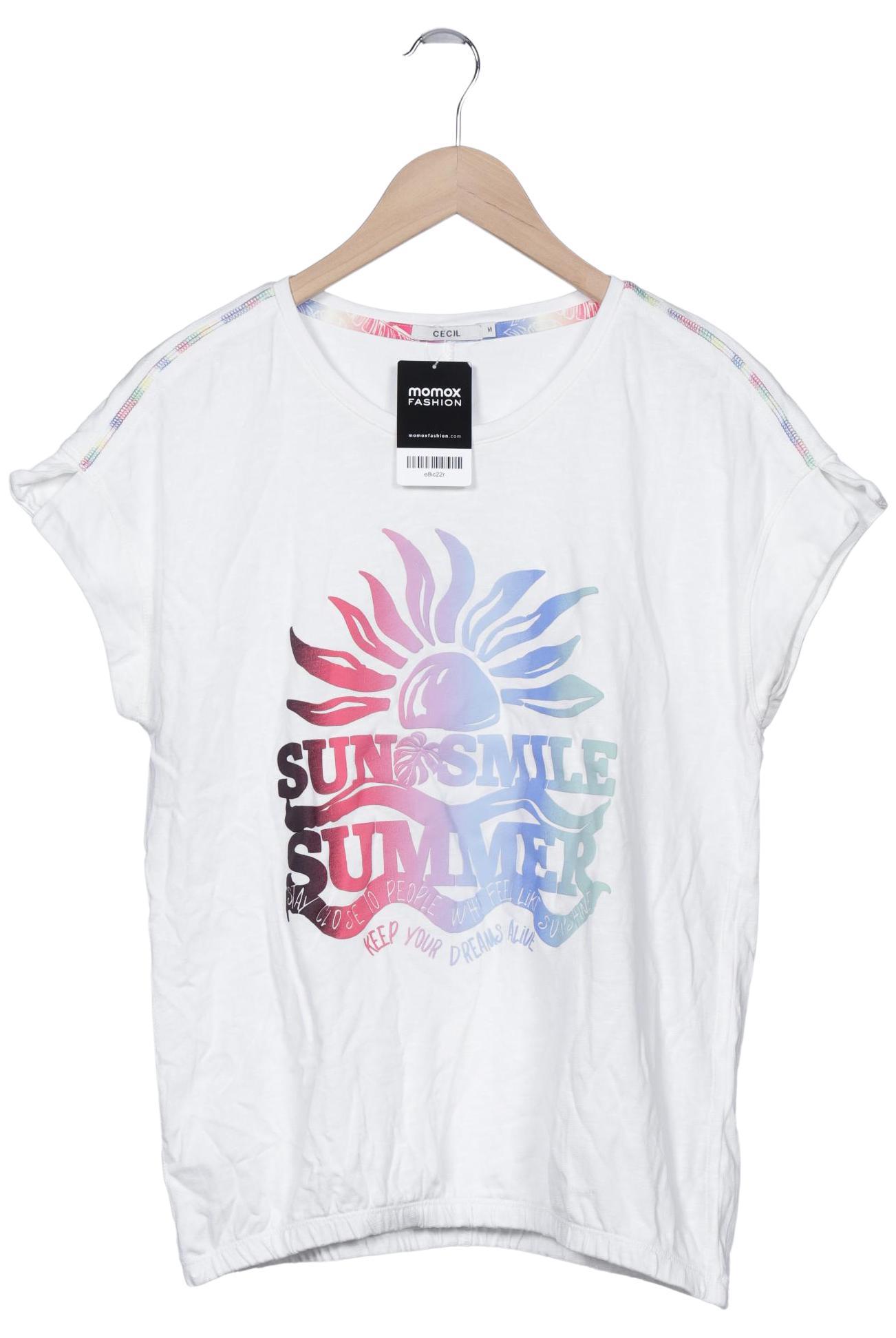 

Cecil Damen T-Shirt, weiß, Gr. 38
