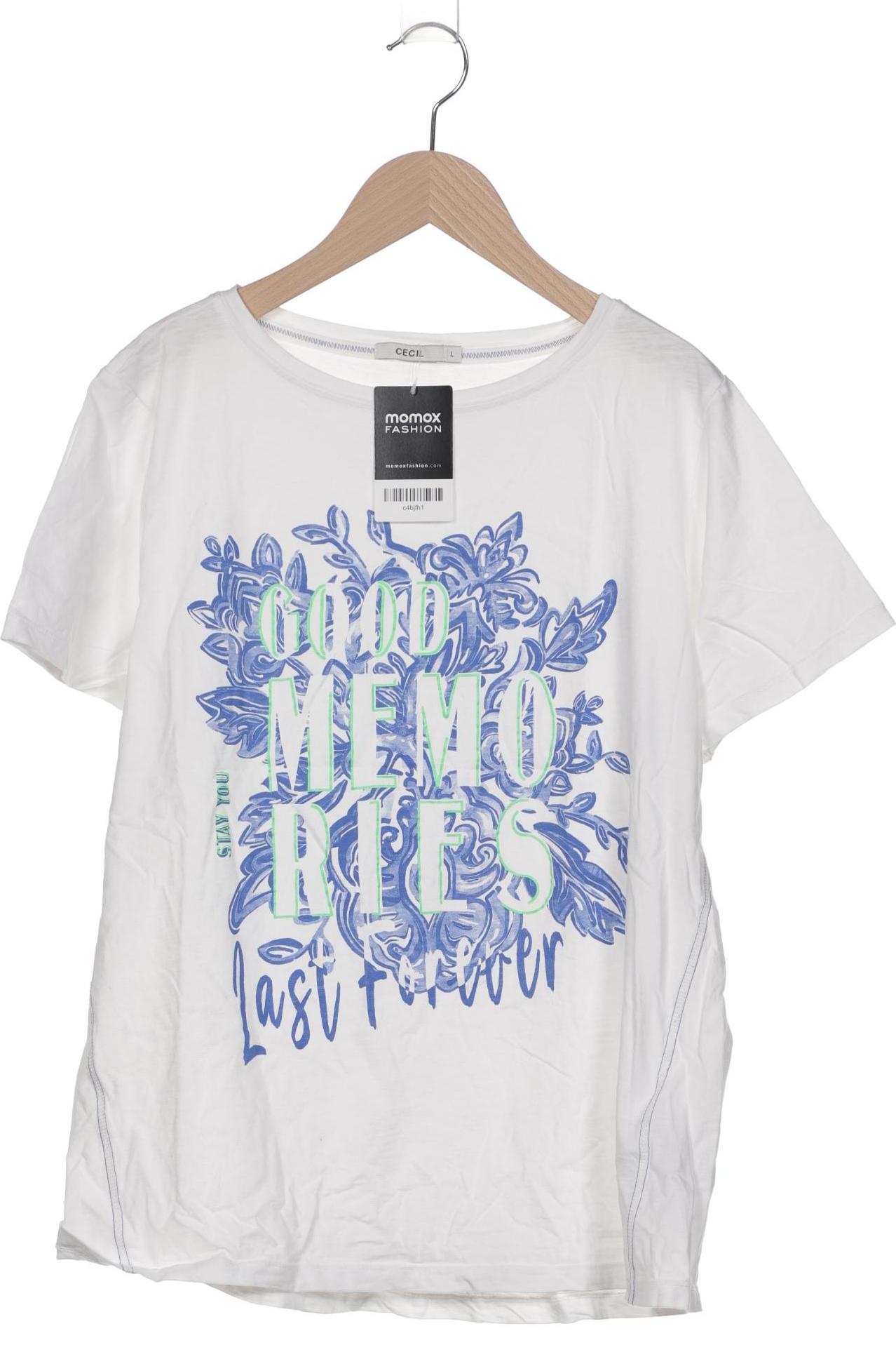 

Cecil Damen T-Shirt, weiß, Gr. 42