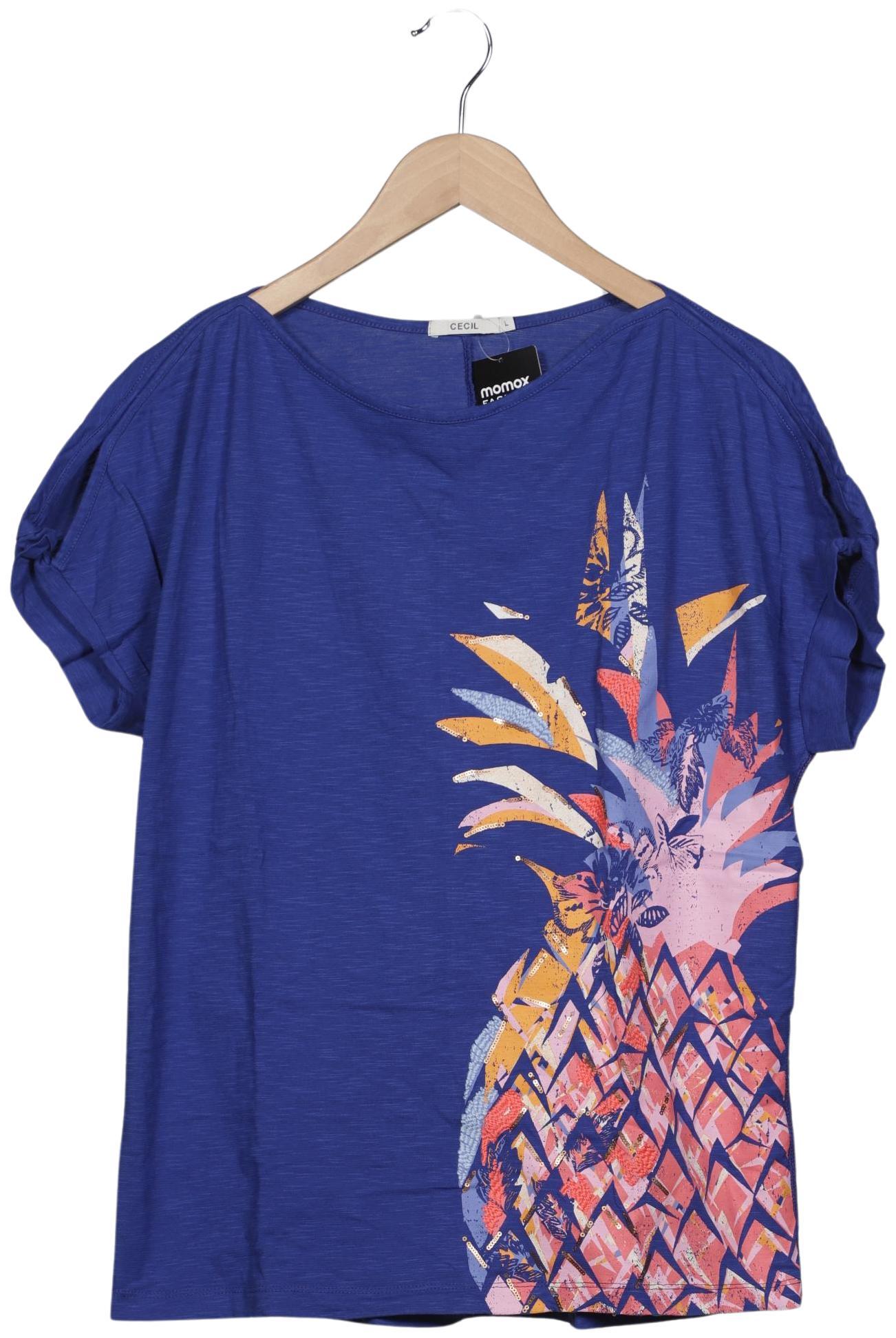 

Cecil Damen T-Shirt, blau, Gr. 42