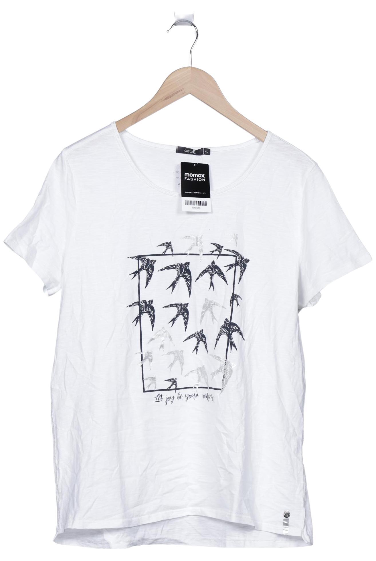 

Cecil Damen T-Shirt, weiß, Gr. 44