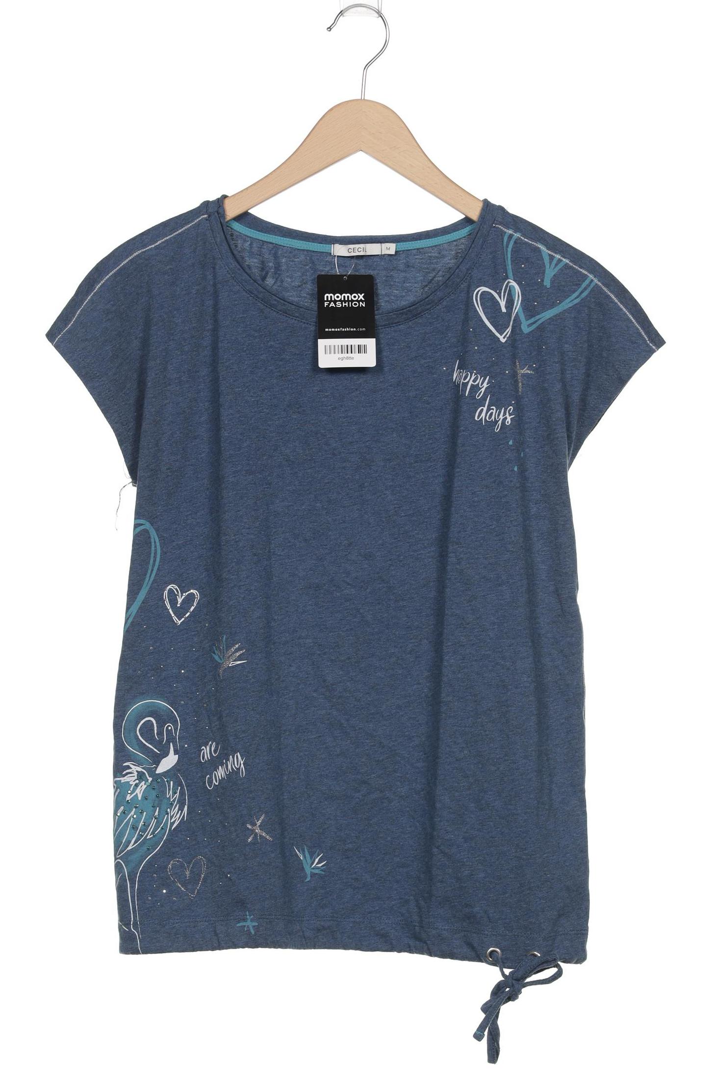 

Cecil Damen T-Shirt, blau, Gr. 38