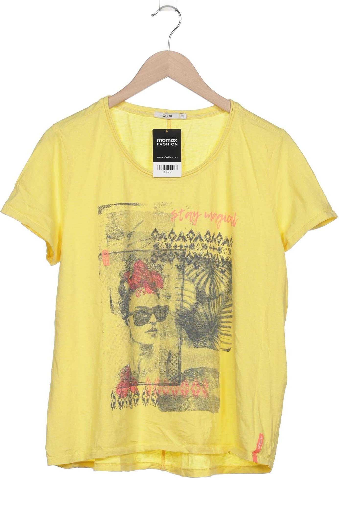 

Cecil Damen T-Shirt, gelb, Gr. 46