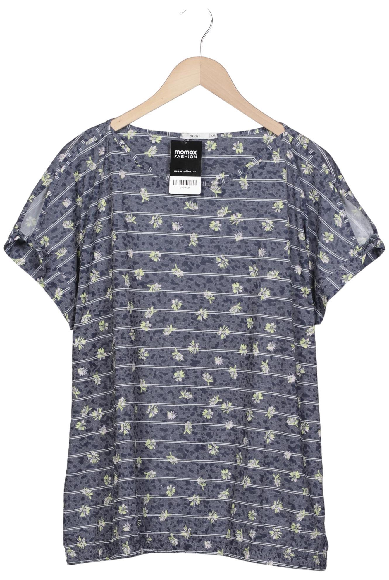 

Cecil Damen T-Shirt, blau, Gr. 46
