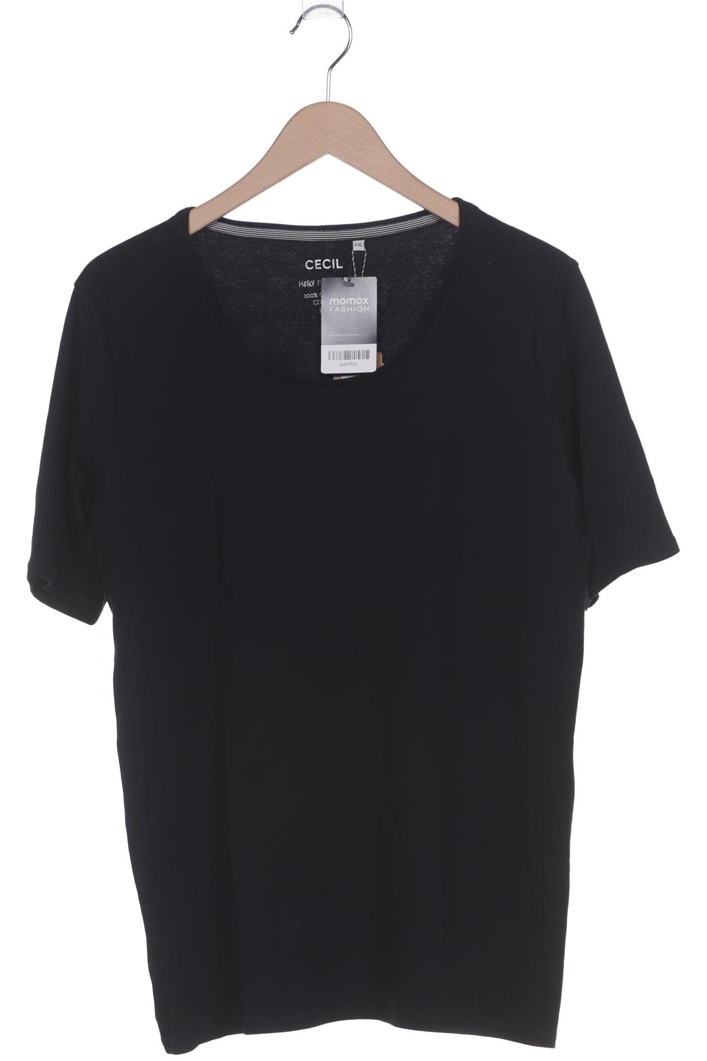 

Cecil Damen T-Shirt, schwarz, Gr. 46