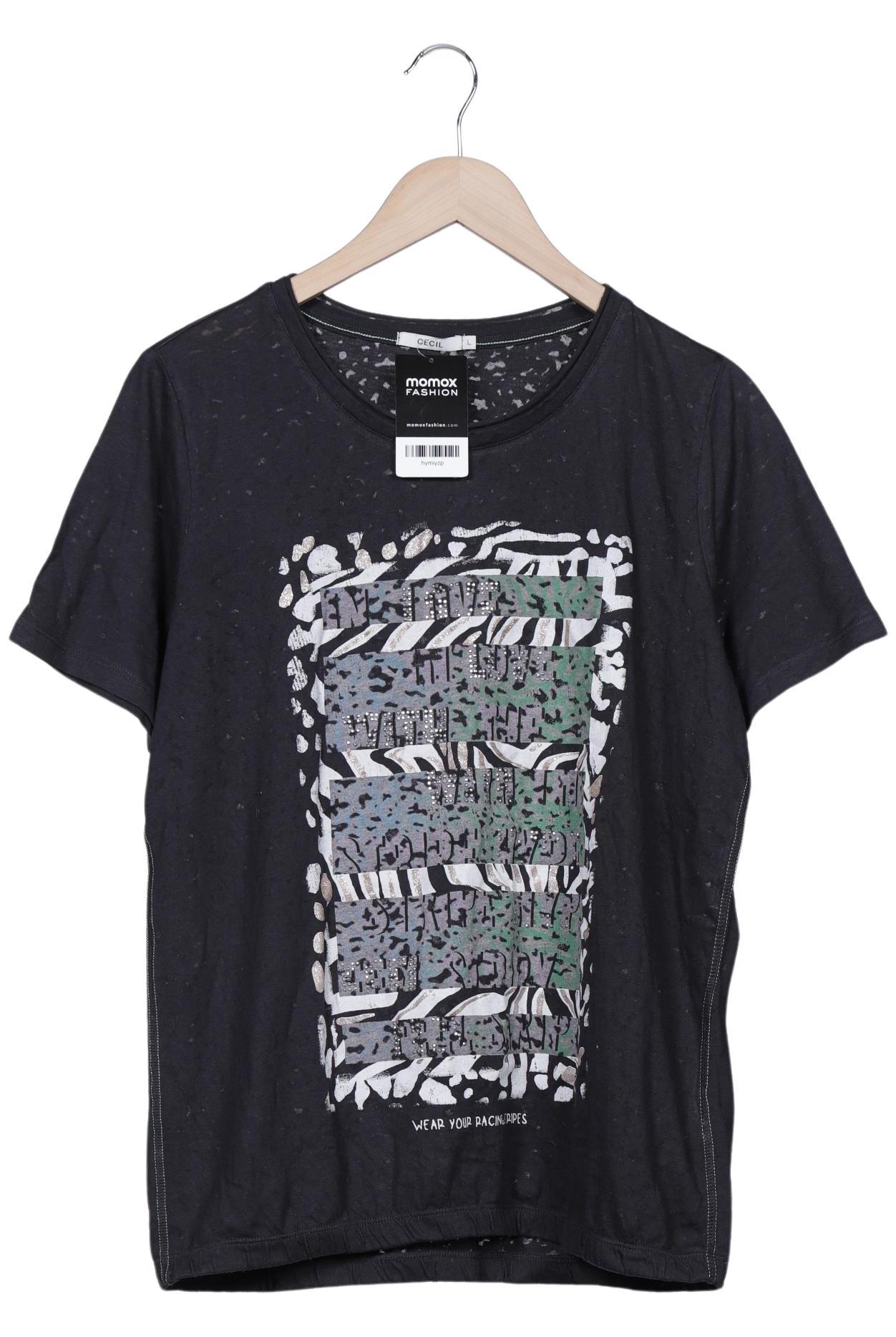 

Cecil Damen T-Shirt, schwarz, Gr. 42