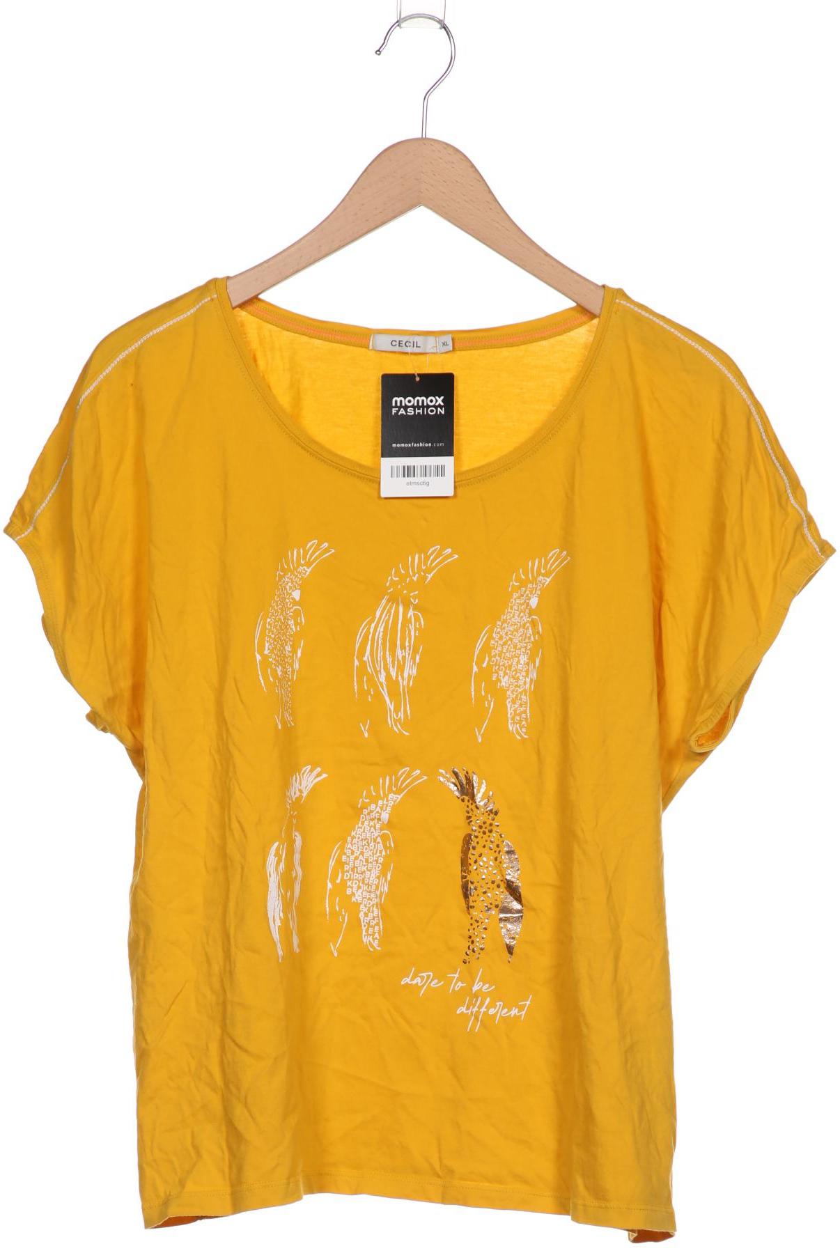 

CECIL Damen T-Shirt, gelb